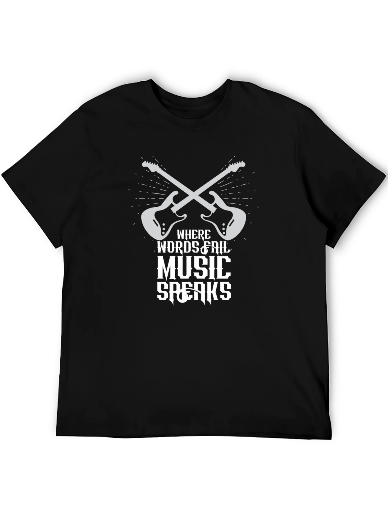 Music Speaks Graphic Tee - Rocker Style