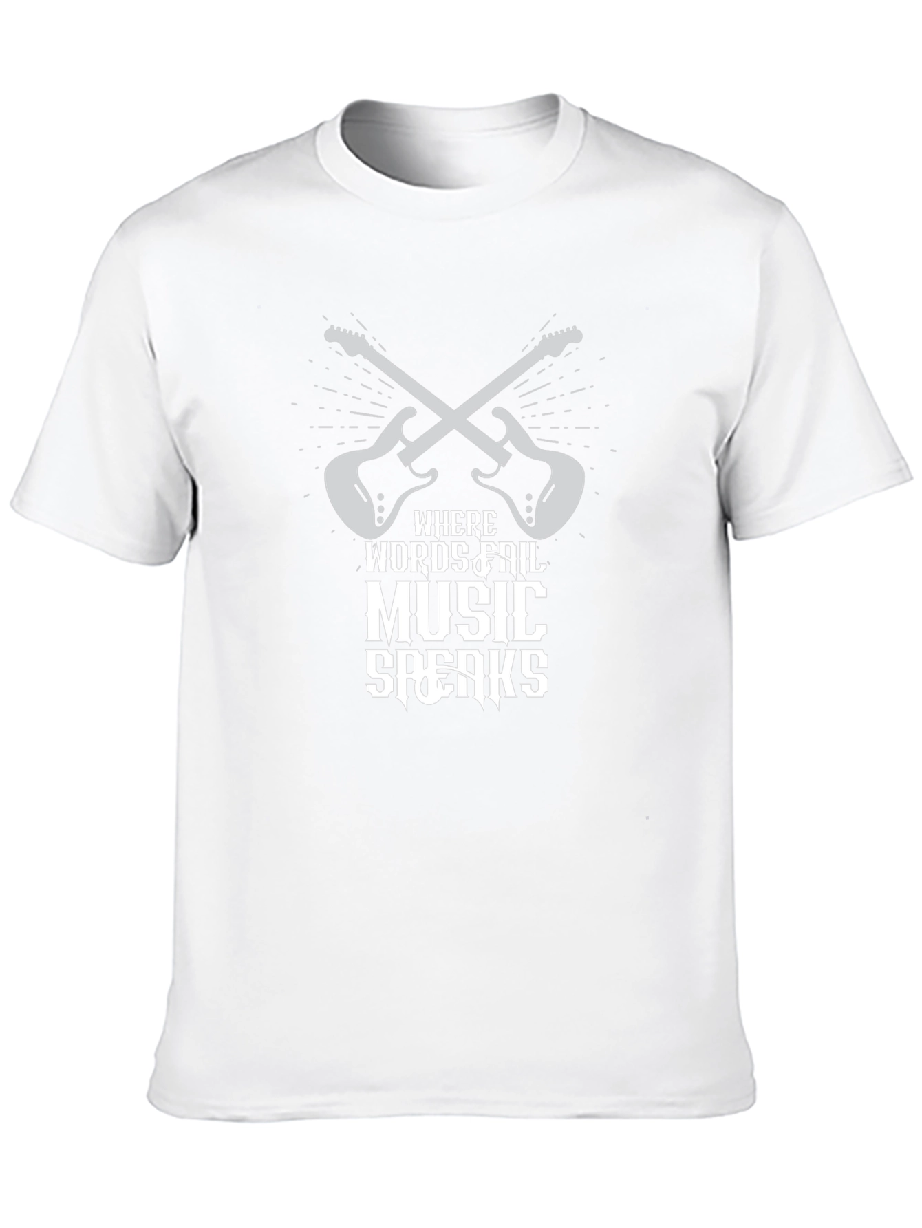 Music Speaks Graphic Tee - Rocker Style