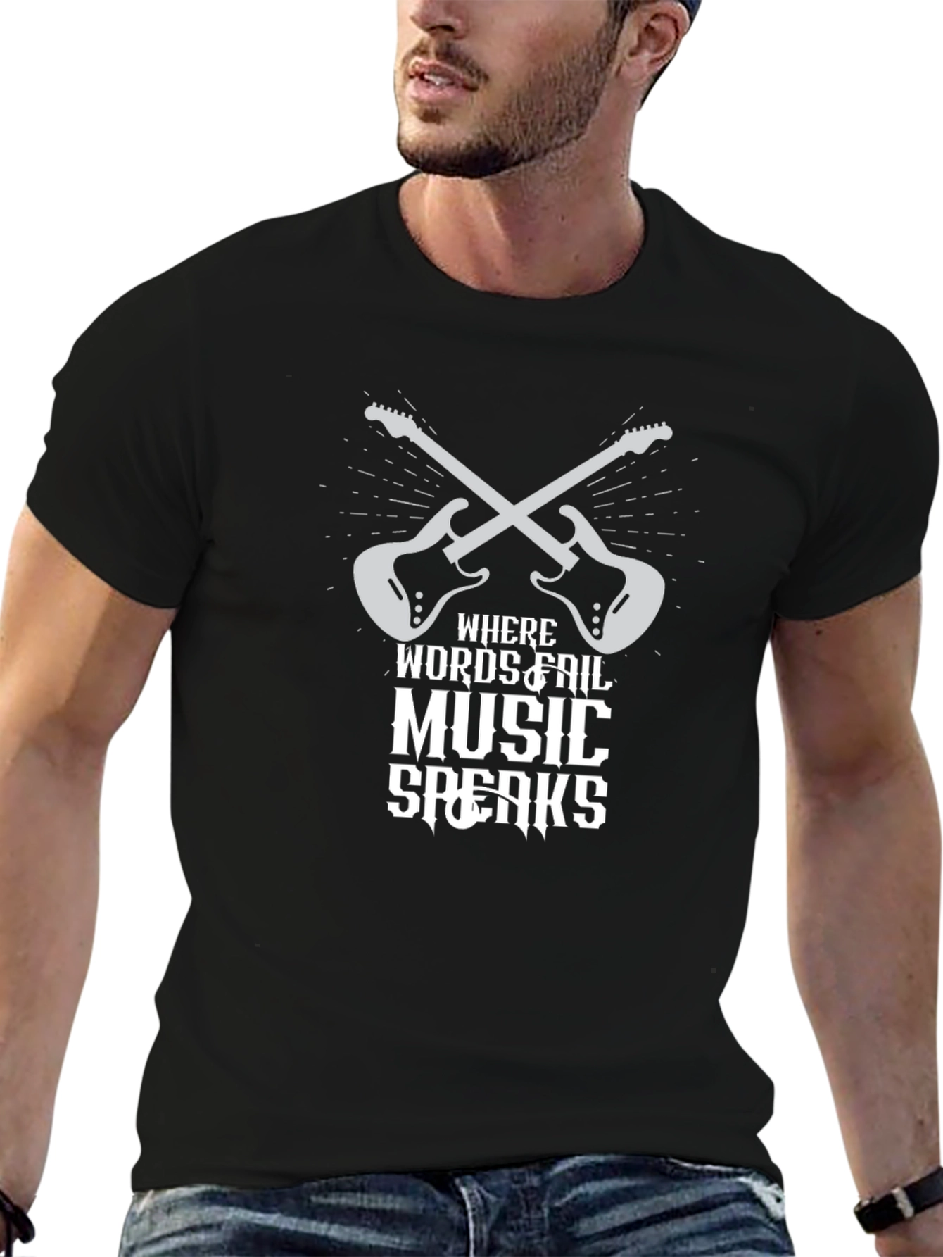 Music Speaks Graphic Tee - Rocker Style
