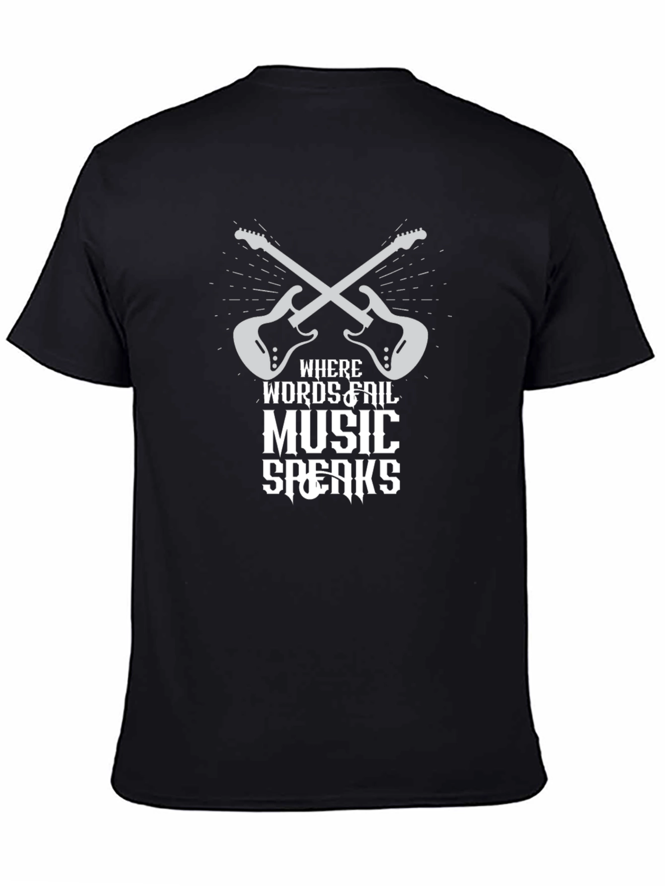 Music Speaks Graphic Tee - Rocker Style