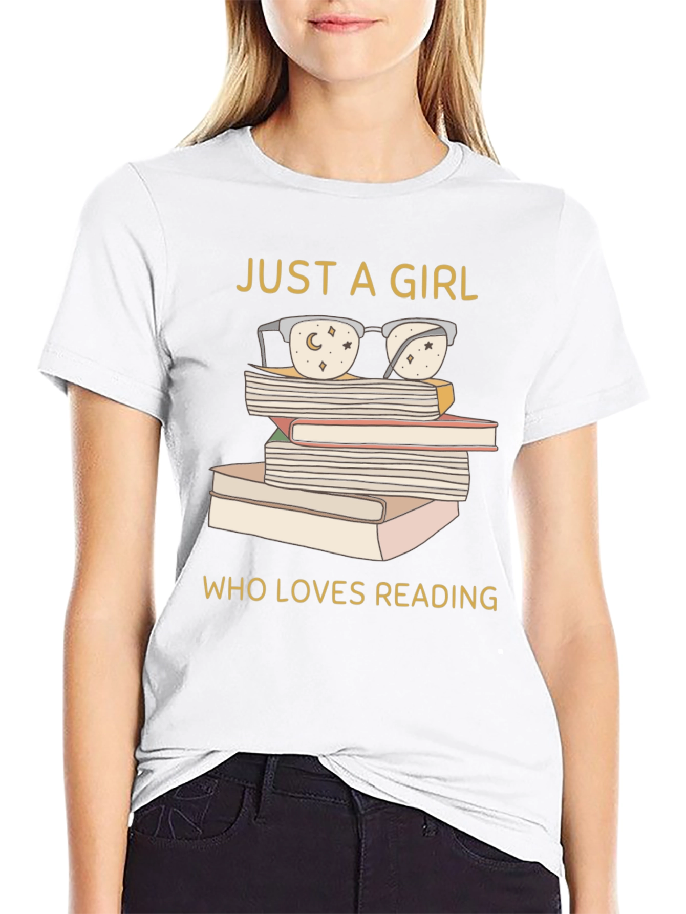 Just a Girl Who Loves Reading T-Shirt