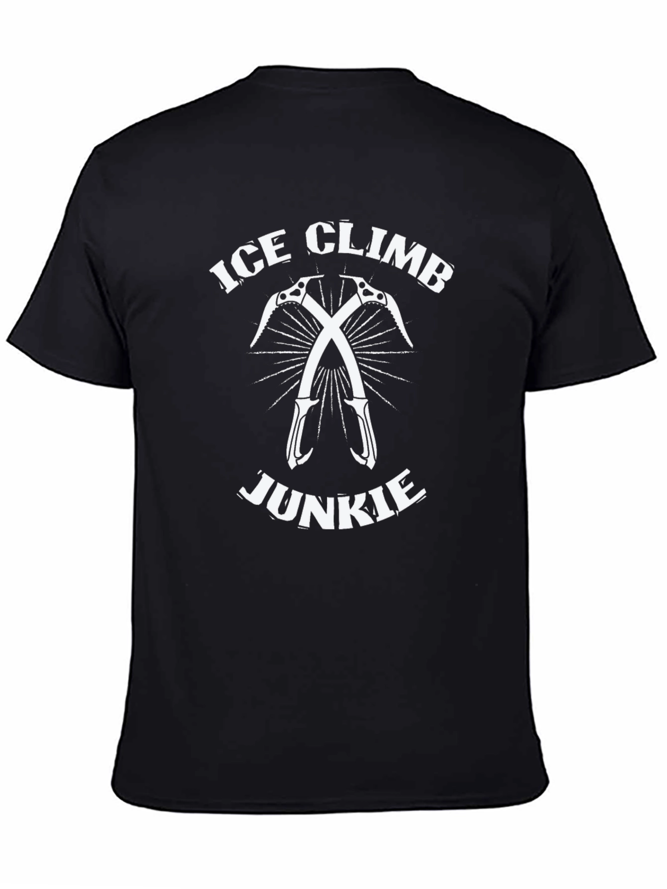 Ice Climb Junkie Black T-Shirt