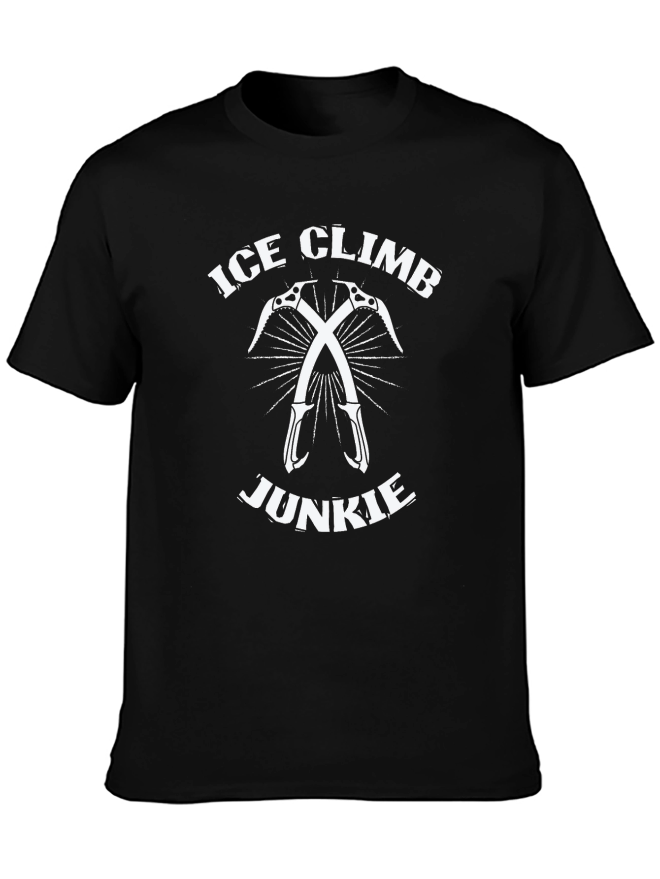 Ice Climb Junkie Black T-Shirt