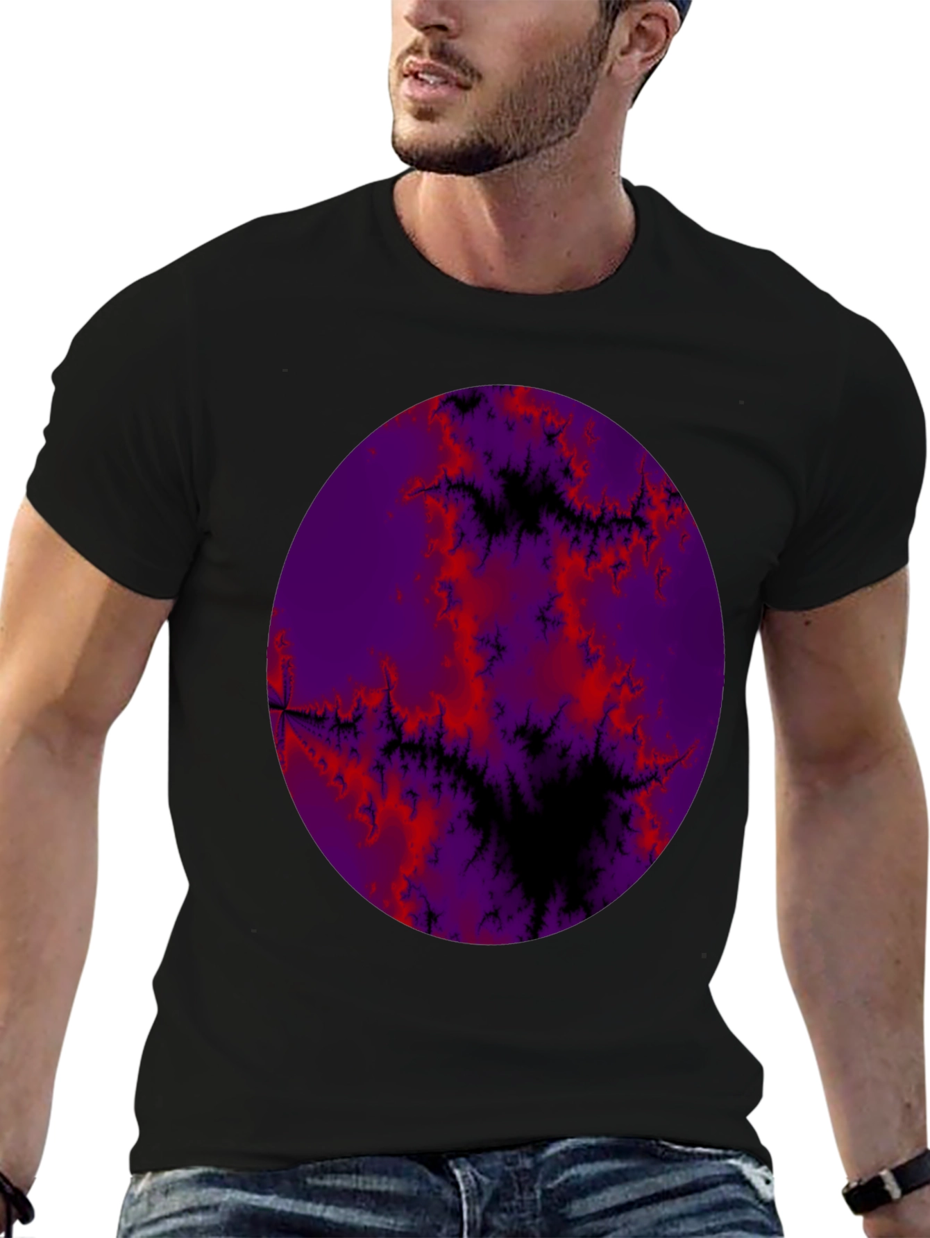 Fractal Planet Graphic T-Shirt