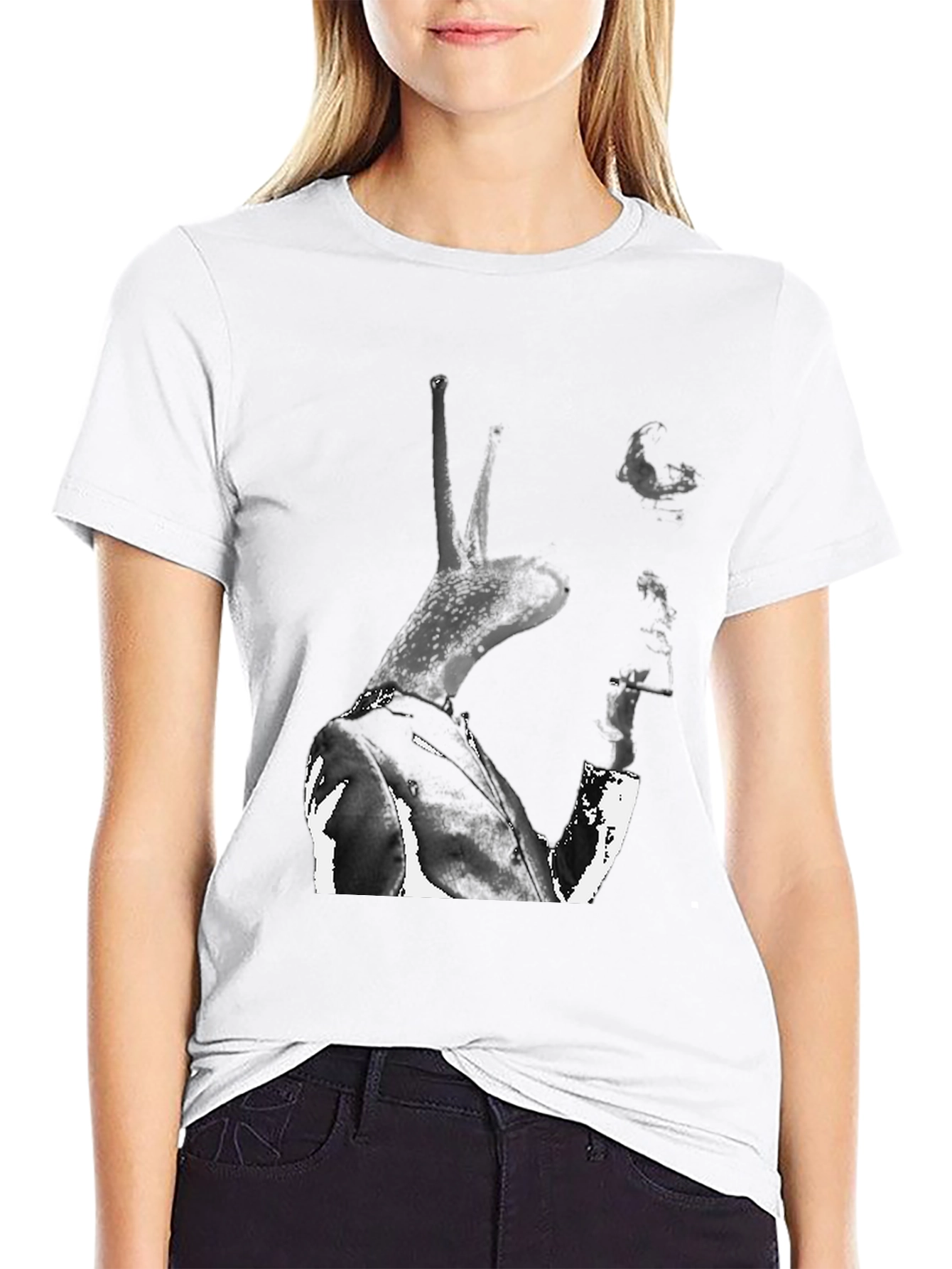 Surreal Snail Graphic Tee - Unique Art T-Shirt