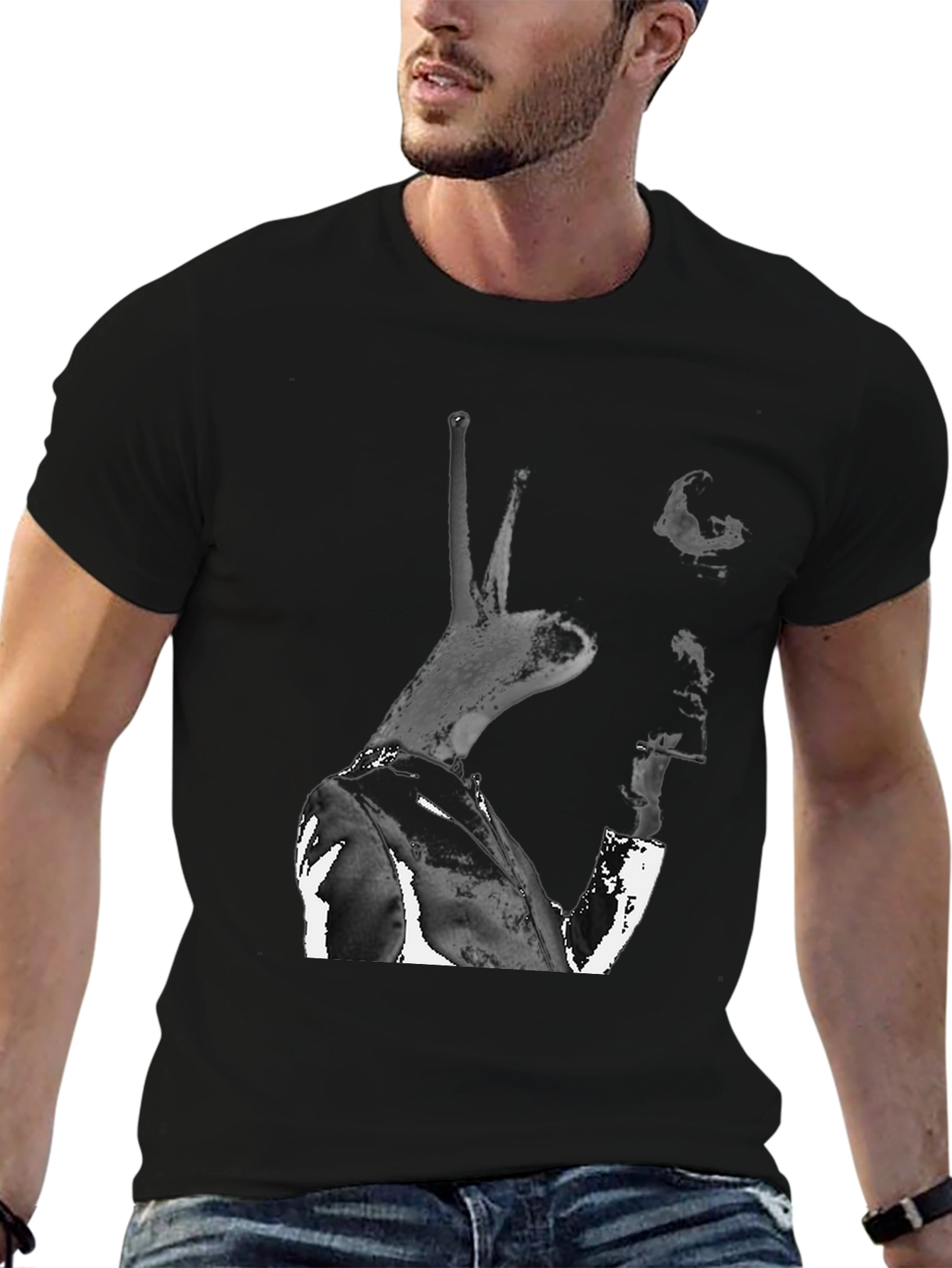 Surreal Snail Graphic Tee - Unique Art T-Shirt
