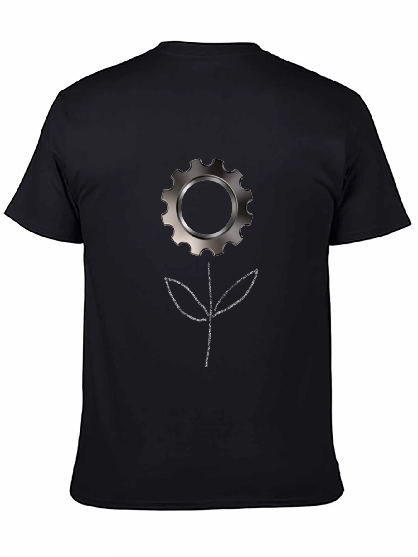Gear Flower T-Shirt - Mechanics Style
