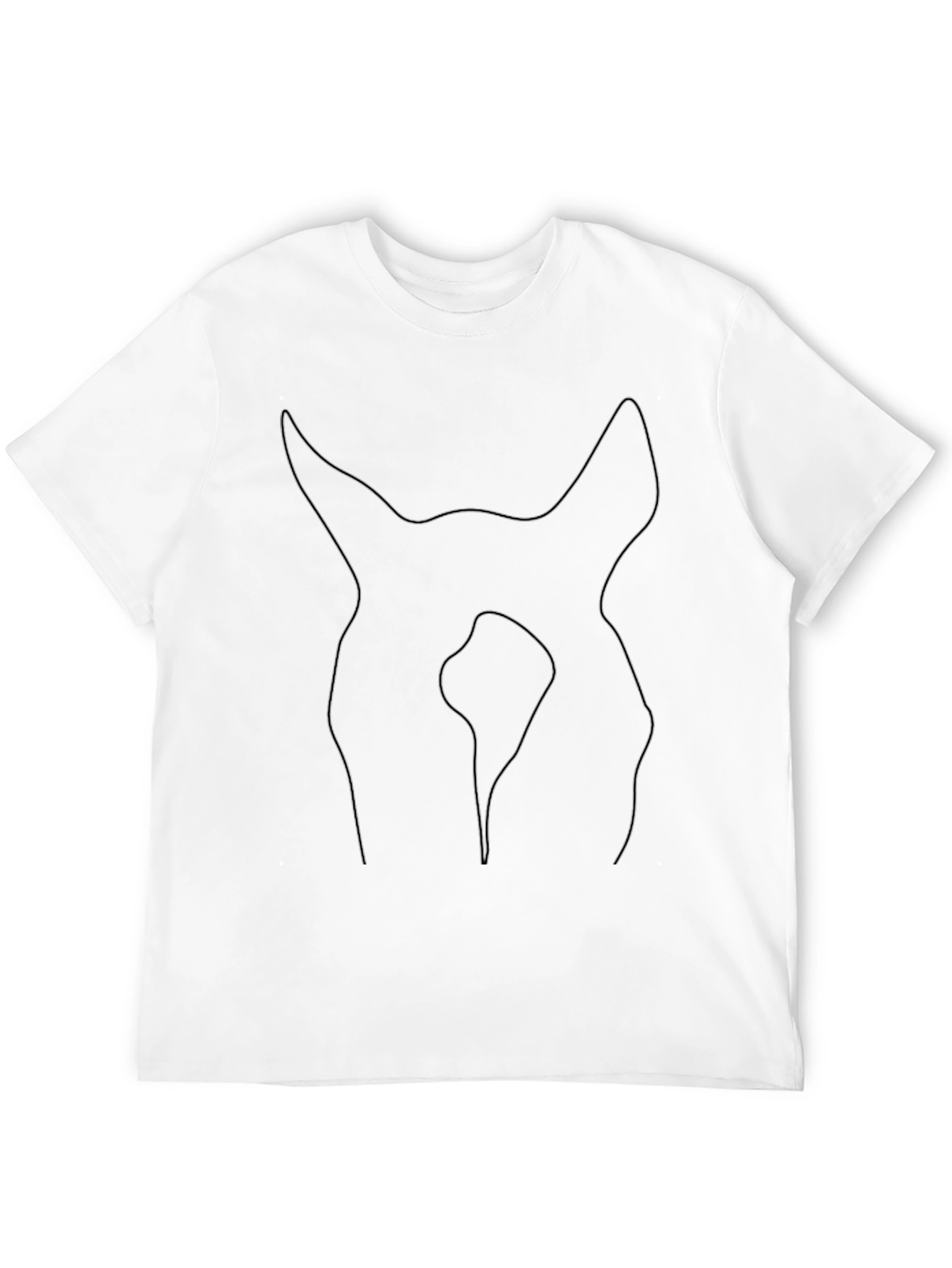 Minimalist Black T-Shirt - Abstract Design
