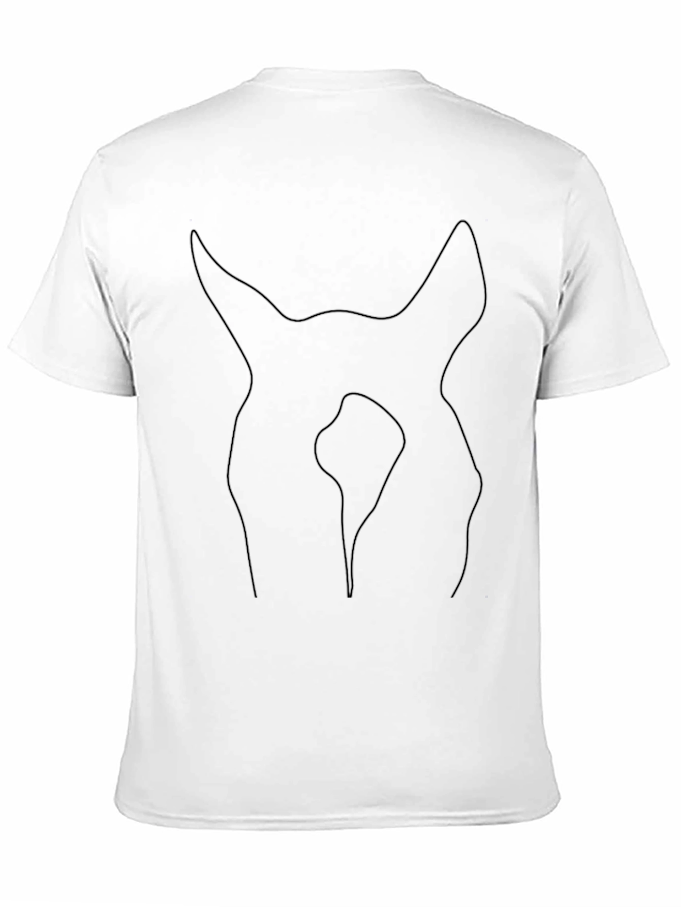 Minimalist Black T-Shirt - Abstract Design