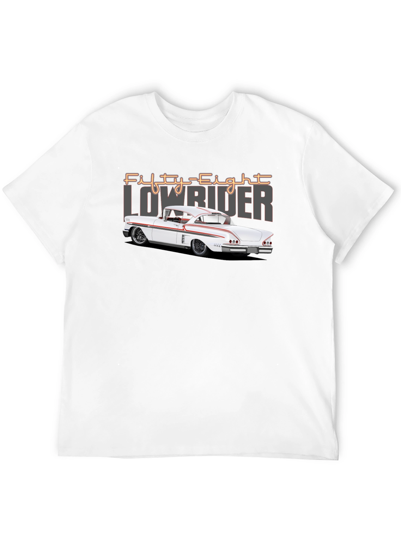 Fifty-Eight Lowrider Car Graphic T-Shirt