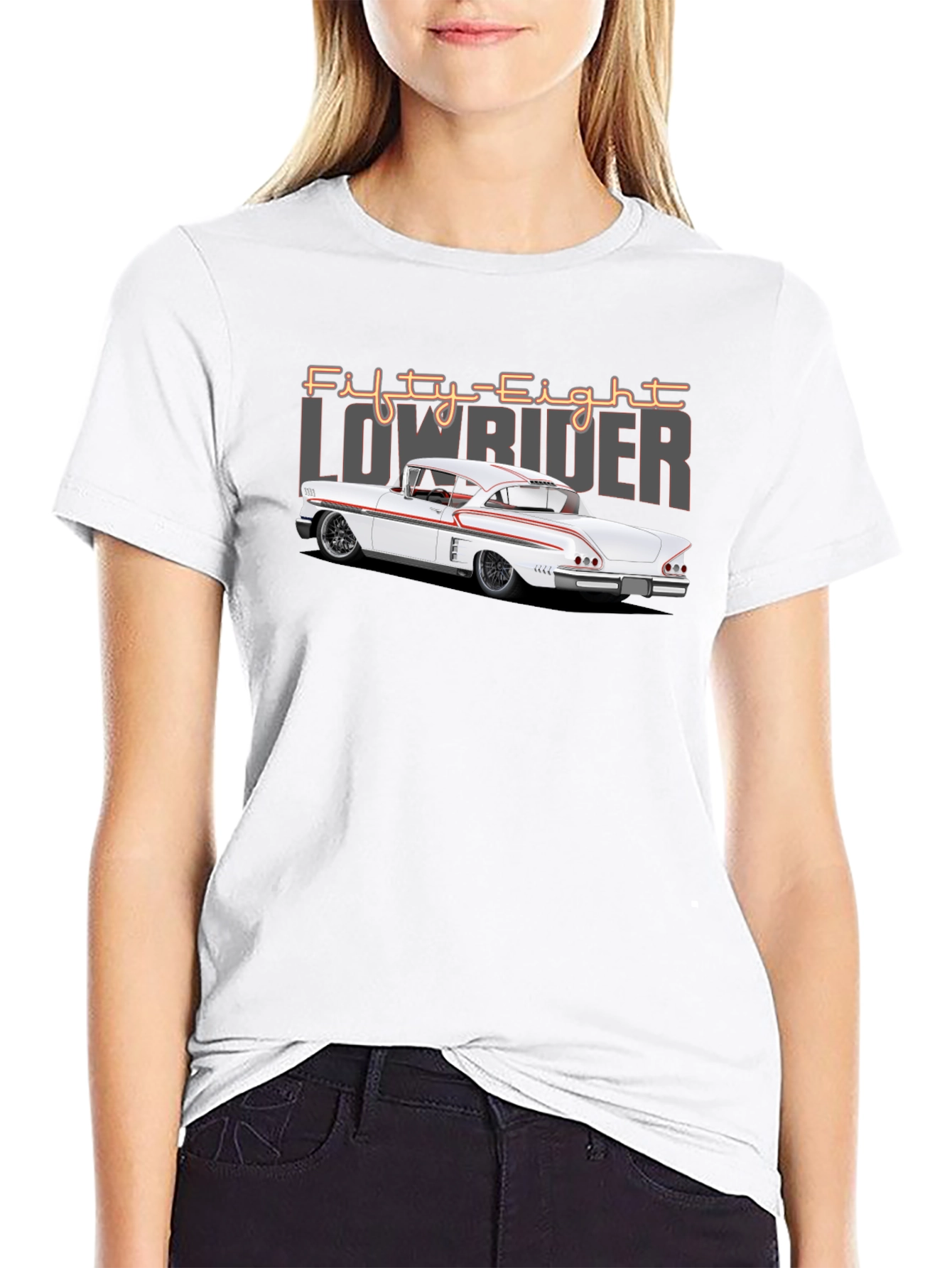 Fifty-Eight Lowrider Car Graphic T-Shirt