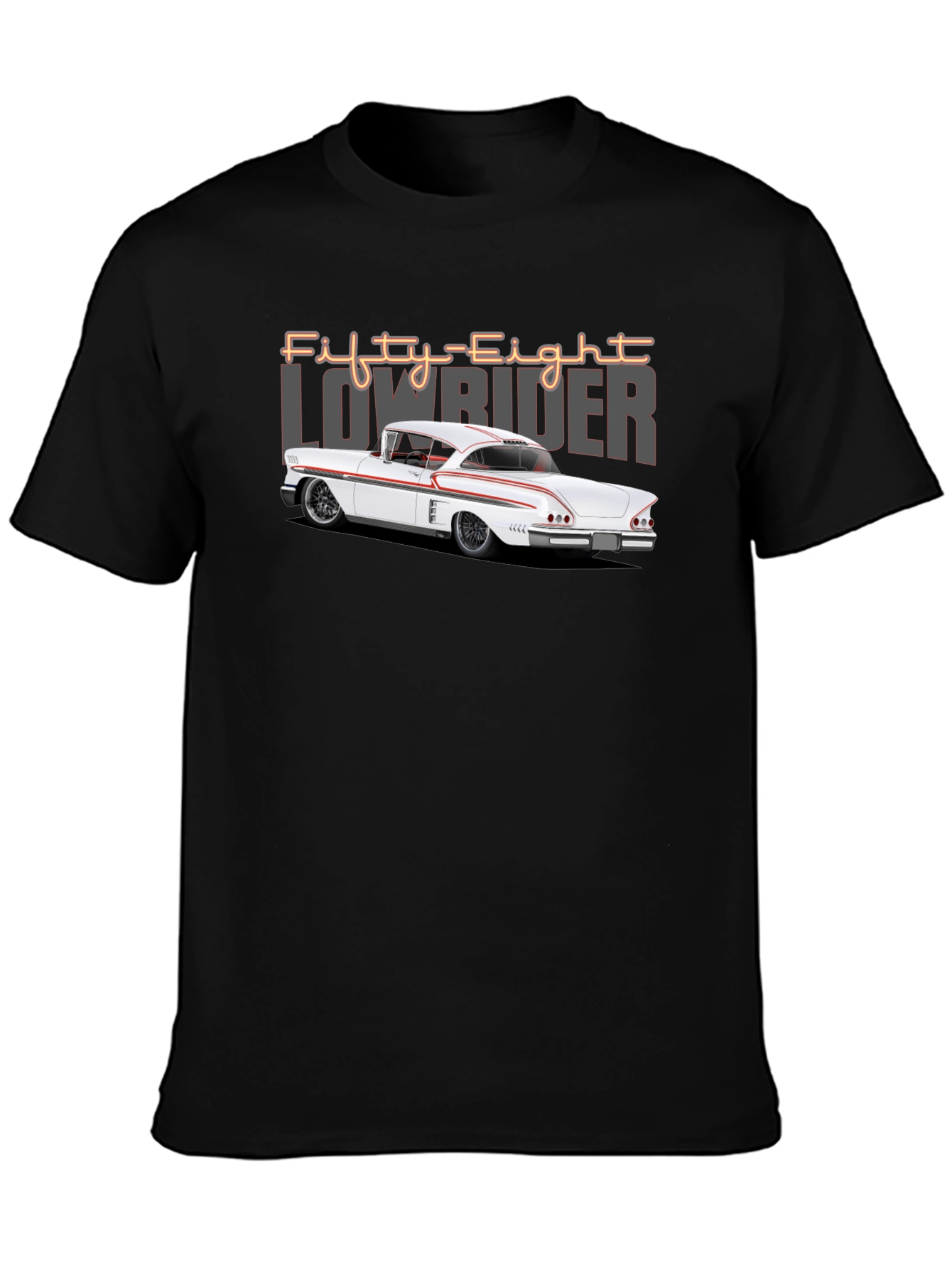 Fifty-Eight Lowrider Car Graphic T-Shirt
