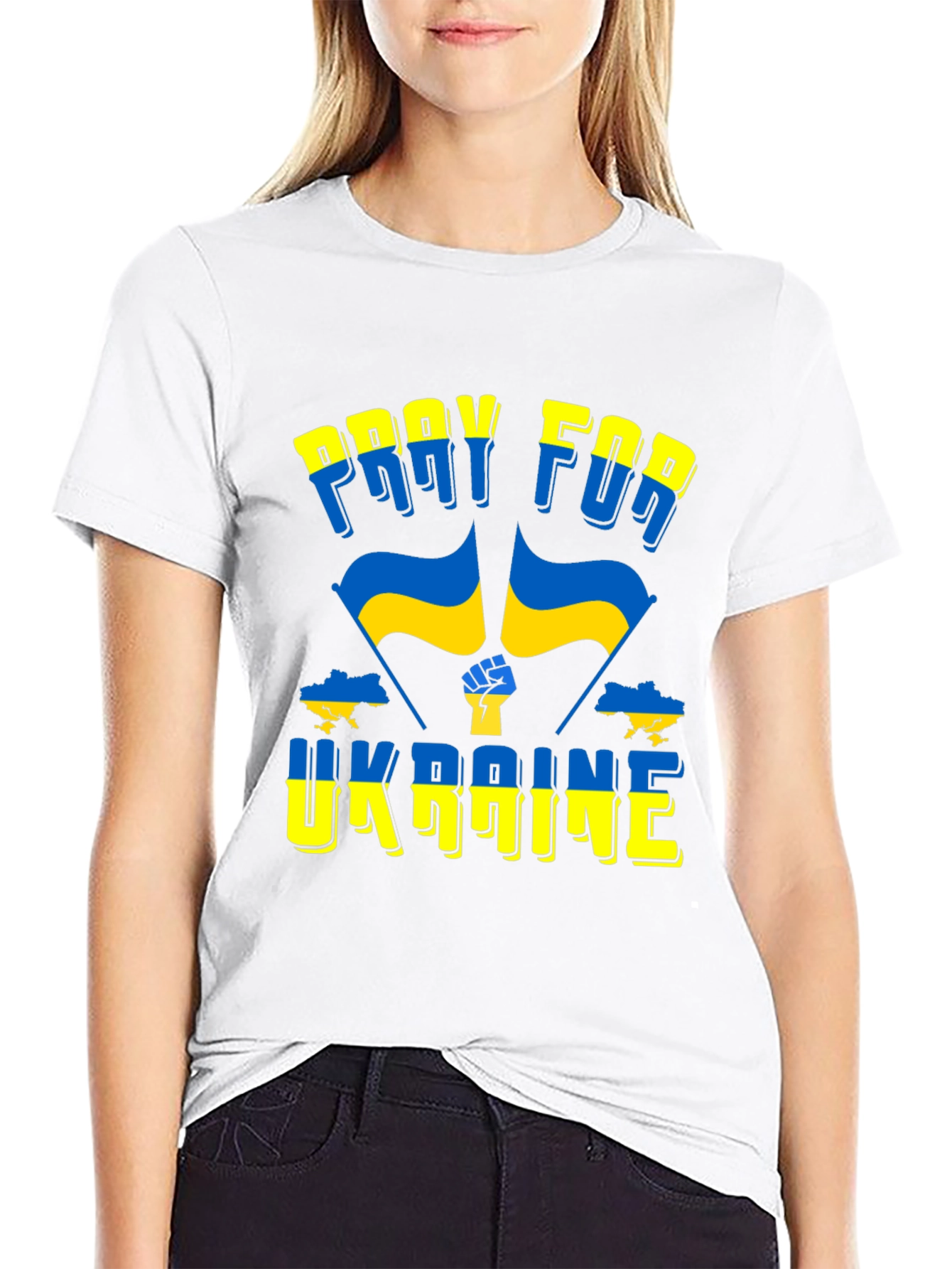 Pray for Ukraine Support T-Shirt