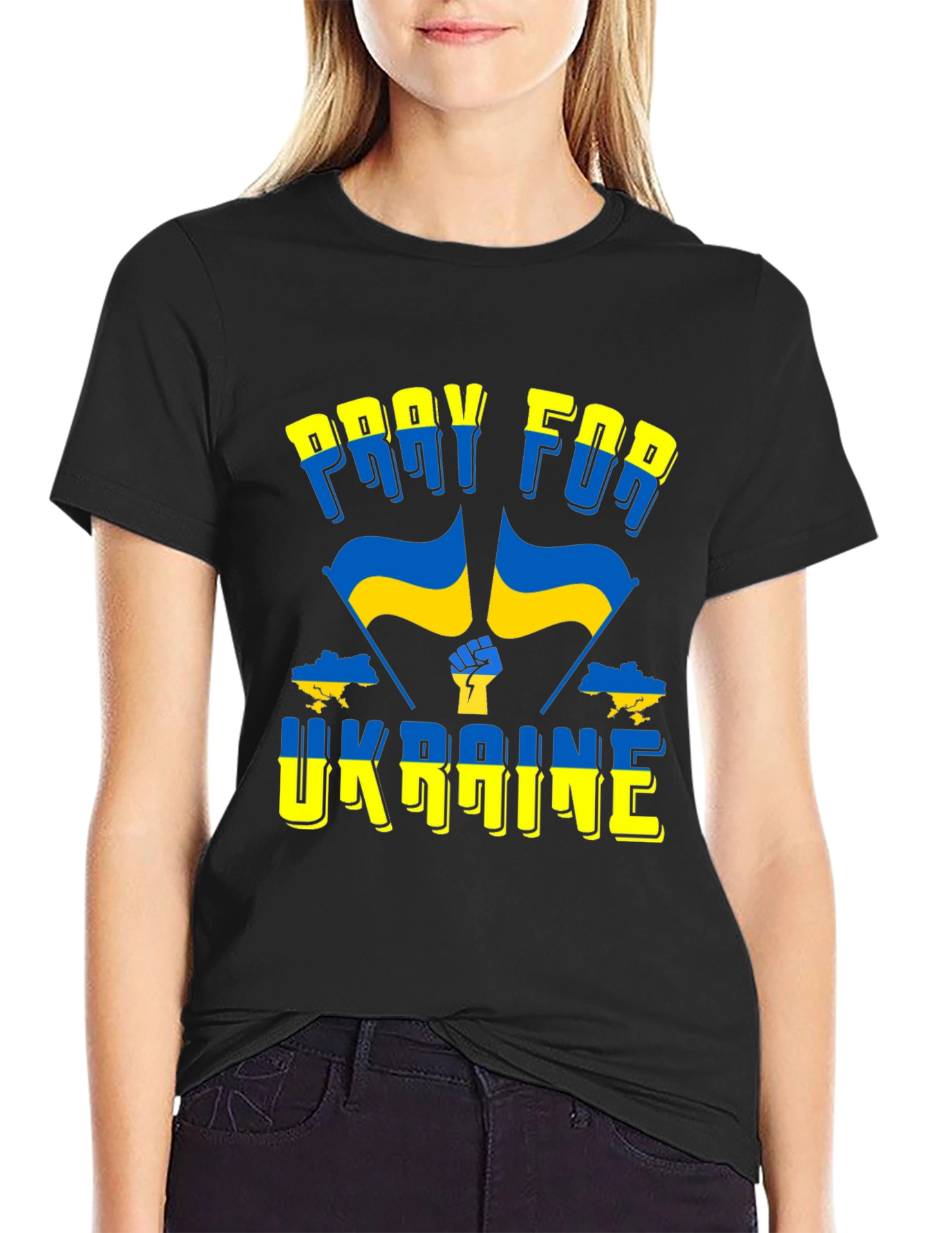 Pray for Ukraine Support T-Shirt
