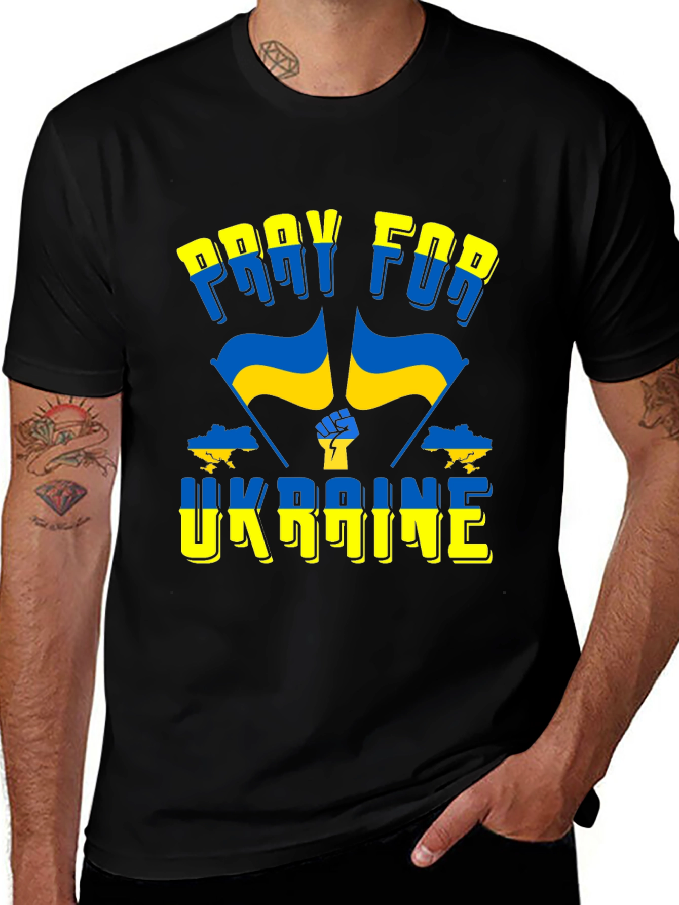 Pray for Ukraine Support T-Shirt