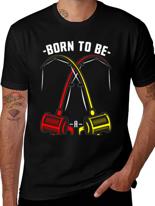 Born to Be A Fisherman T-Shirt - Black