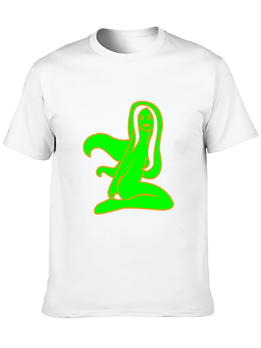Black T-Shirt with Neon Green Graphic