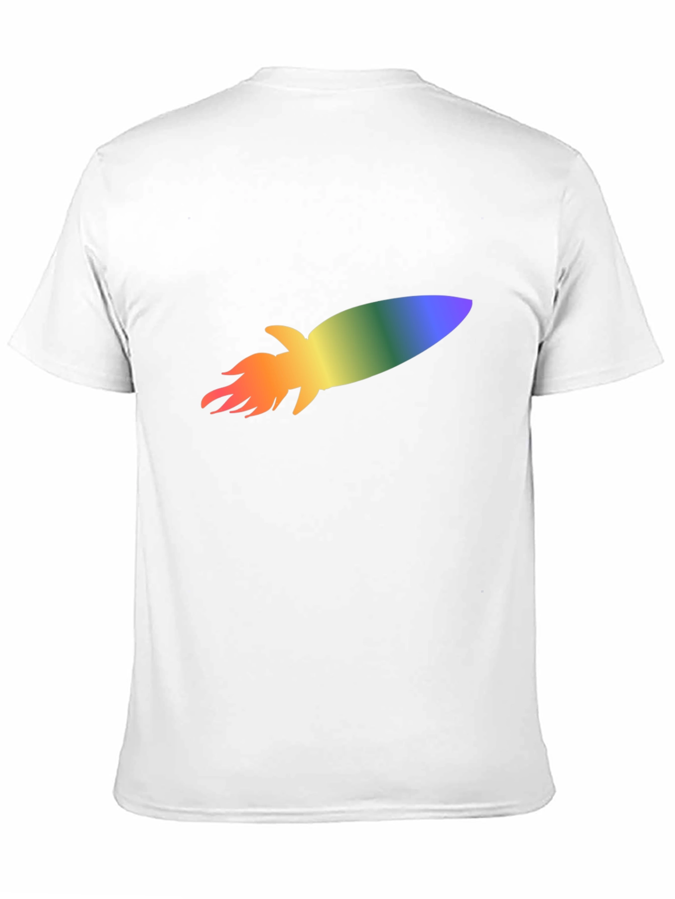 Rainbow Rocket Black T-Shirt