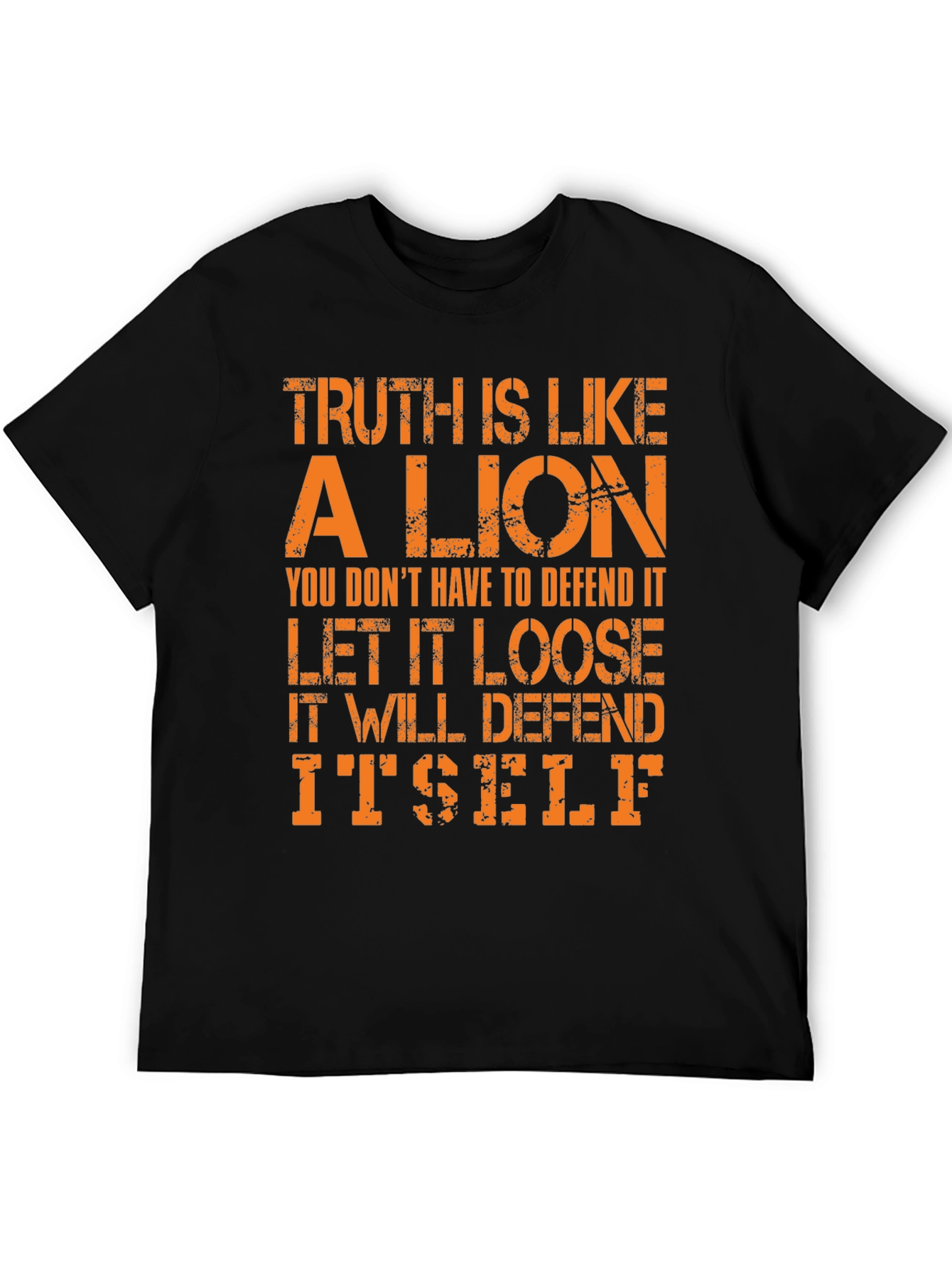 Truth Lion Graphic Tee - Bold Statement T-Shirt