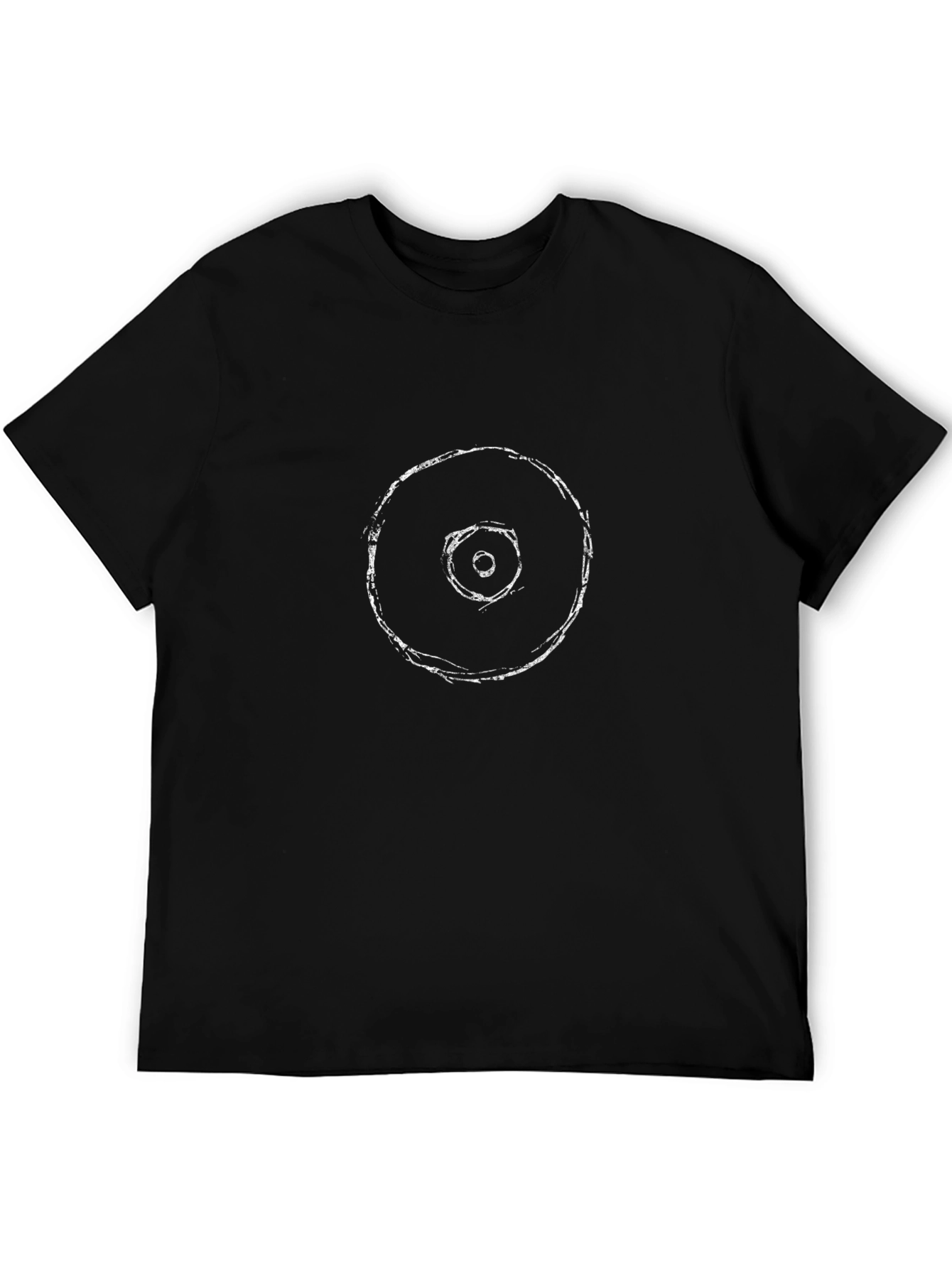 Abstract Circle Graphic Tee - Modern Casual Wear