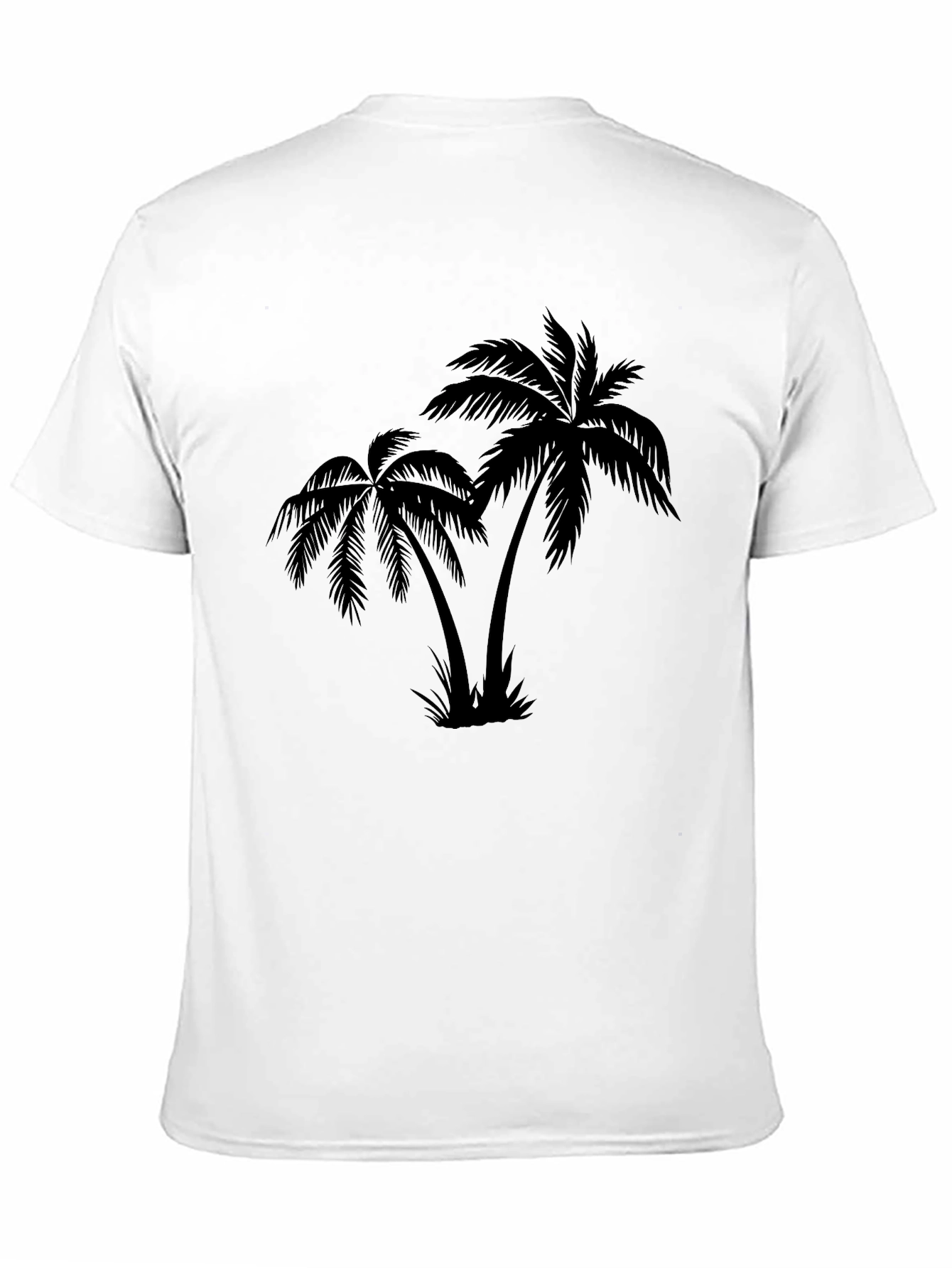 Black Palm Tree Graphic T-Shirt