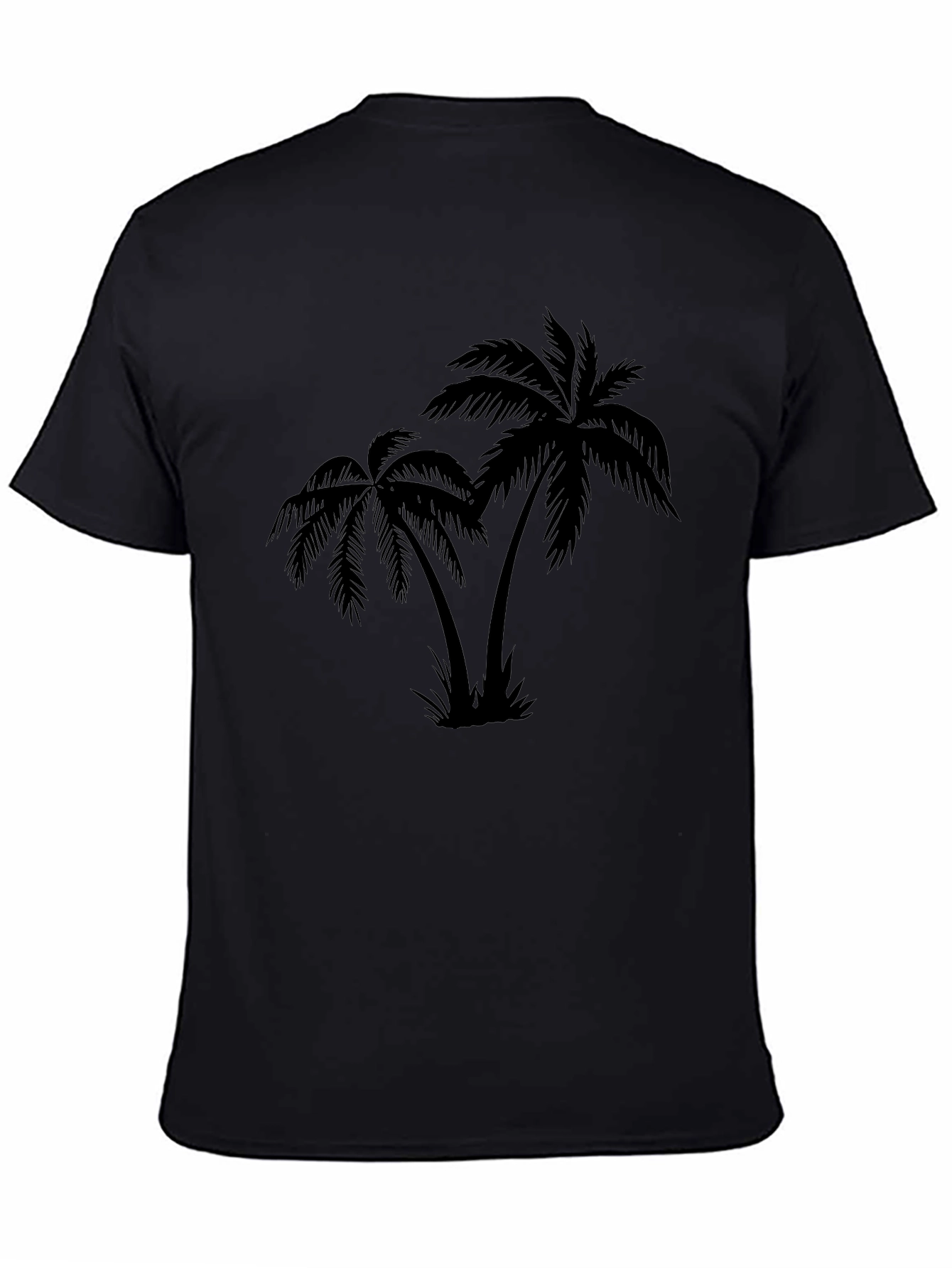 Black Palm Tree Graphic T-Shirt