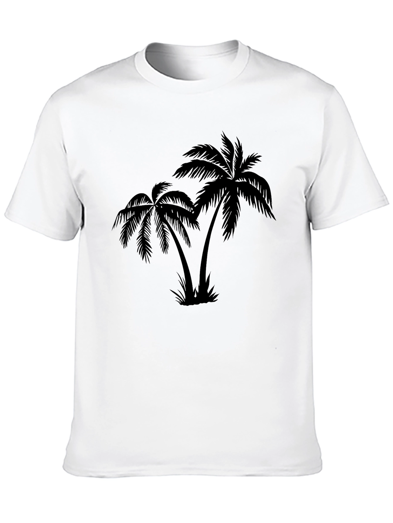 Black Palm Tree Graphic T-Shirt