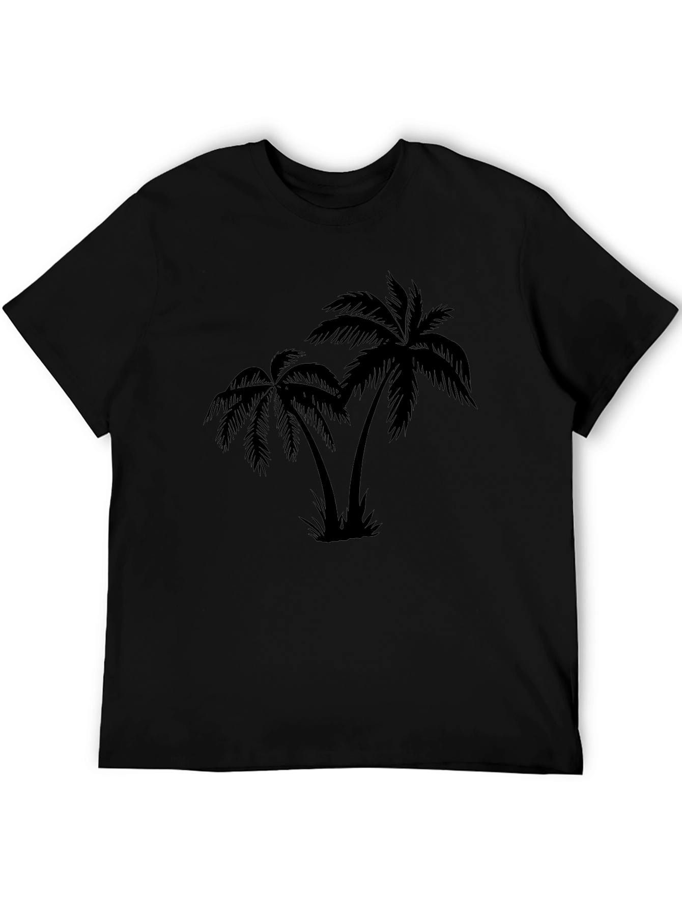 Black Palm Tree Graphic T-Shirt