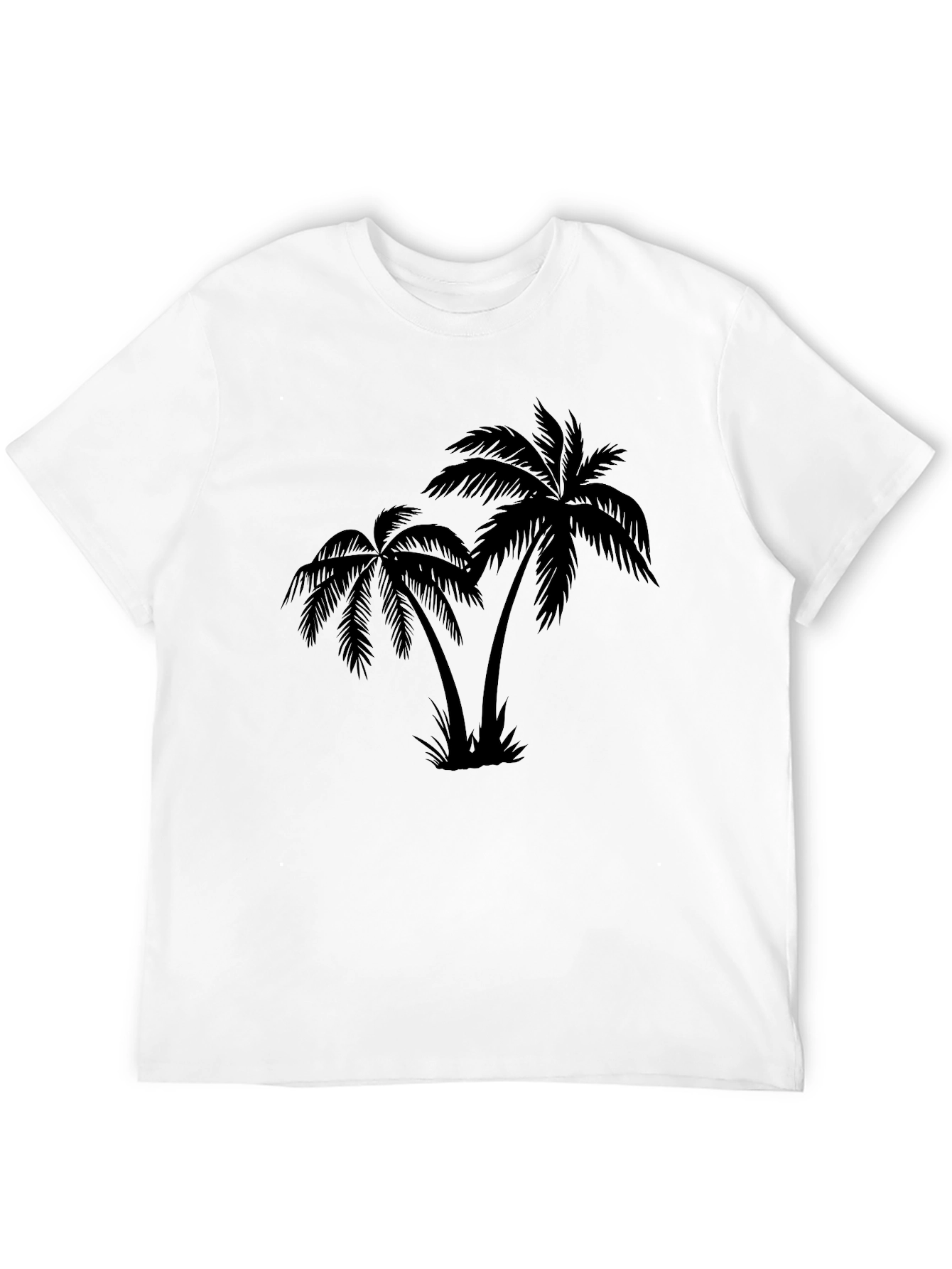 Black Palm Tree Graphic T-Shirt