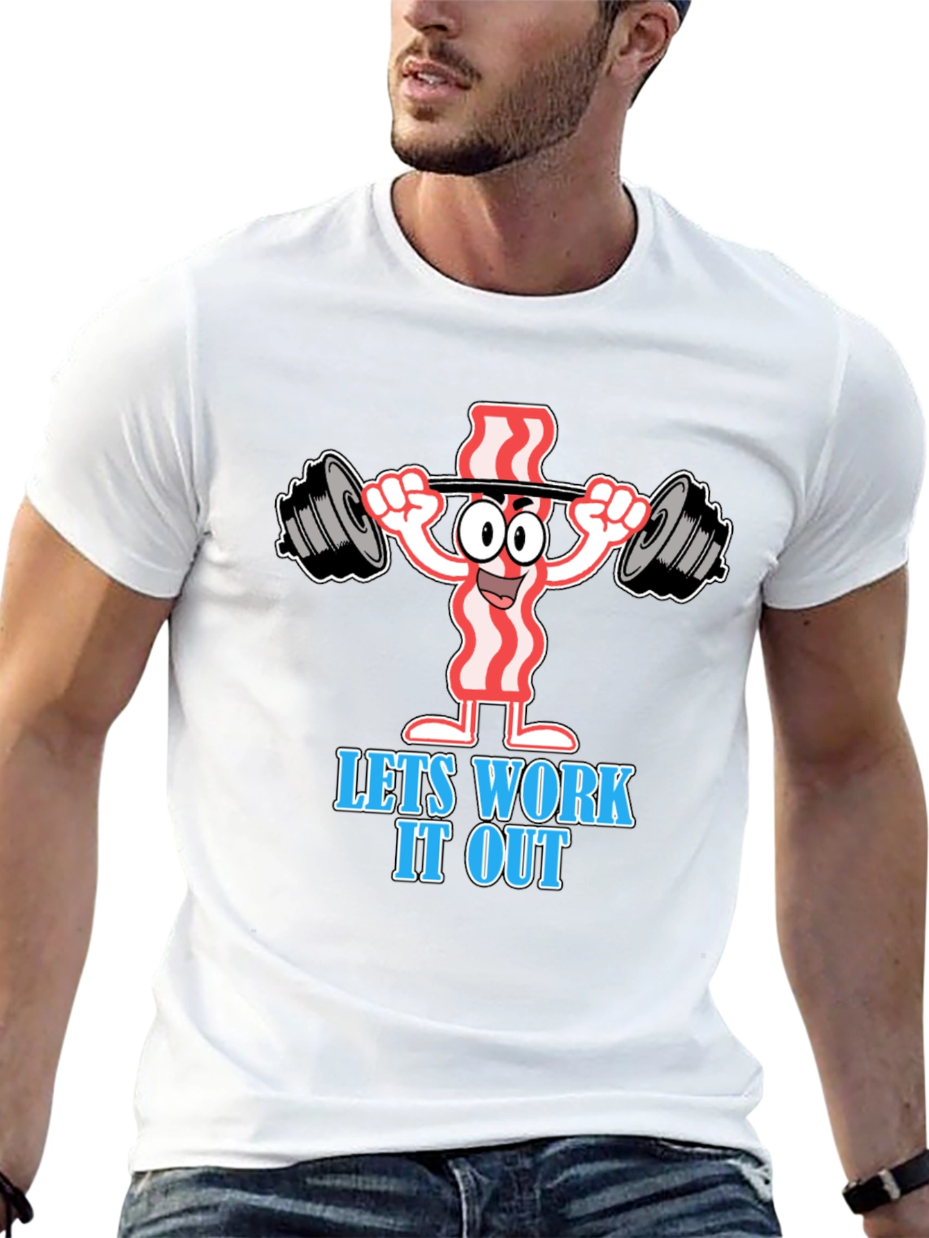 Bacon Gym T-Shirt - Funny Workout Tee