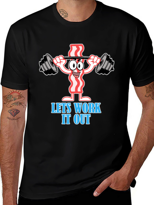 Bacon Gym T-Shirt - Funny Workout Tee