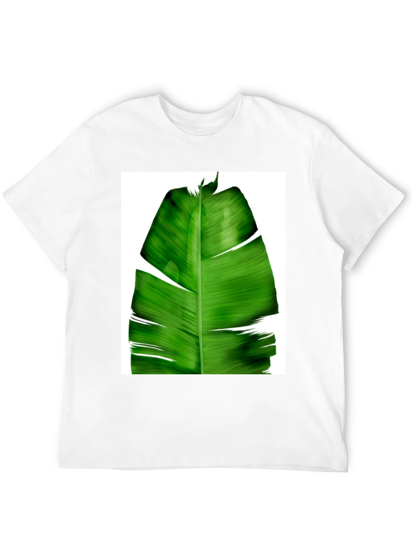 Banana Leaf Graphic Tee - Tropical Style