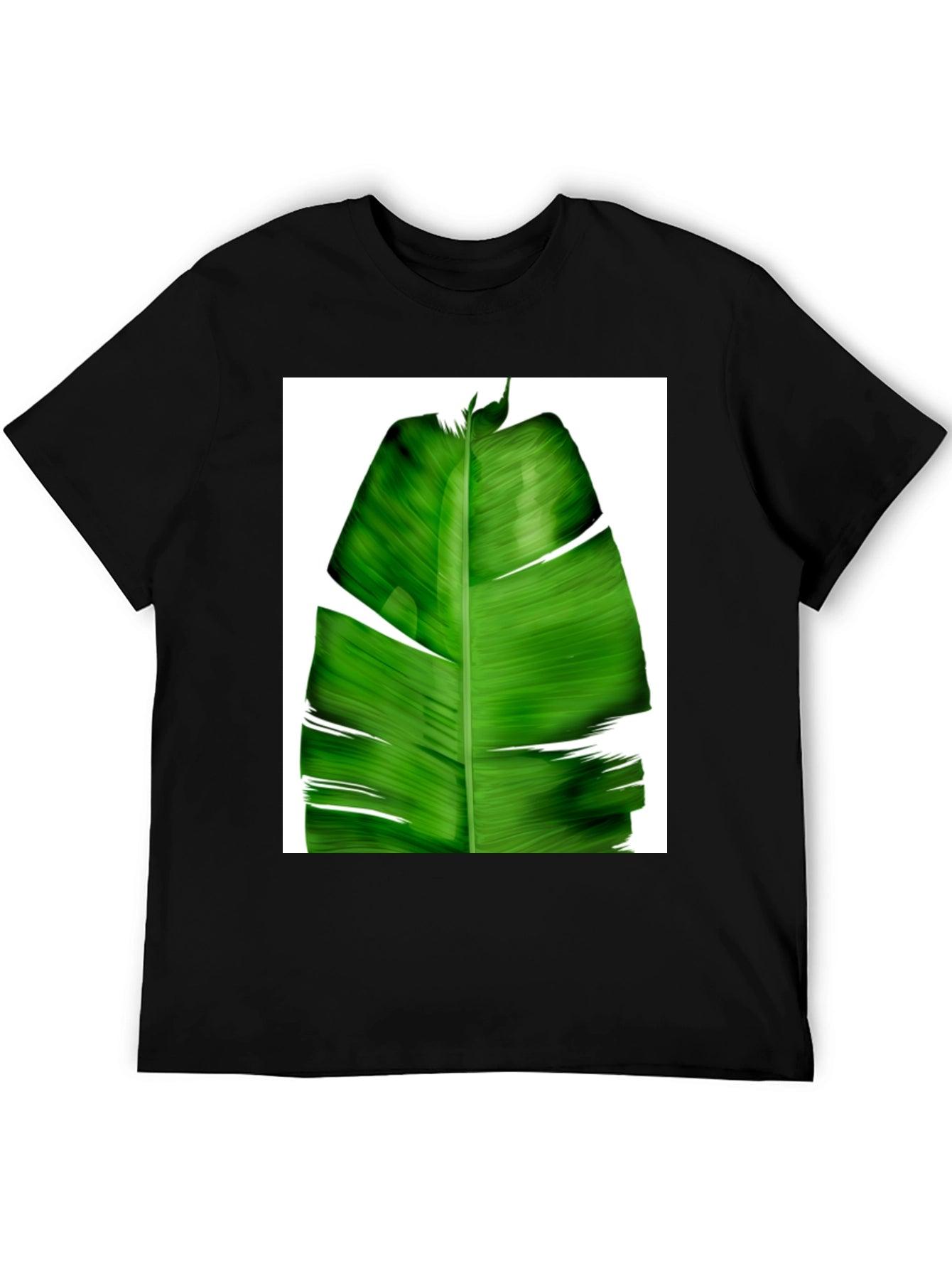 Banana Leaf Graphic Tee - Tropical Style