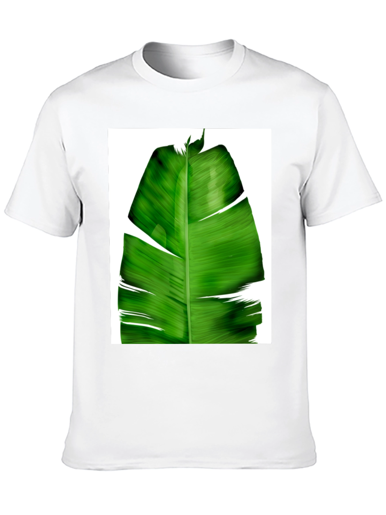 Banana Leaf Graphic Tee - Tropical Style