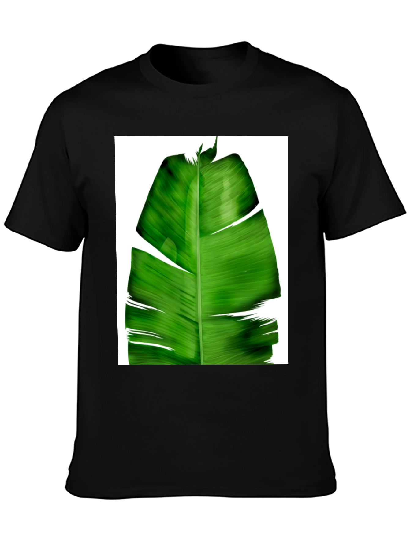 Banana Leaf Graphic Tee - Tropical Style