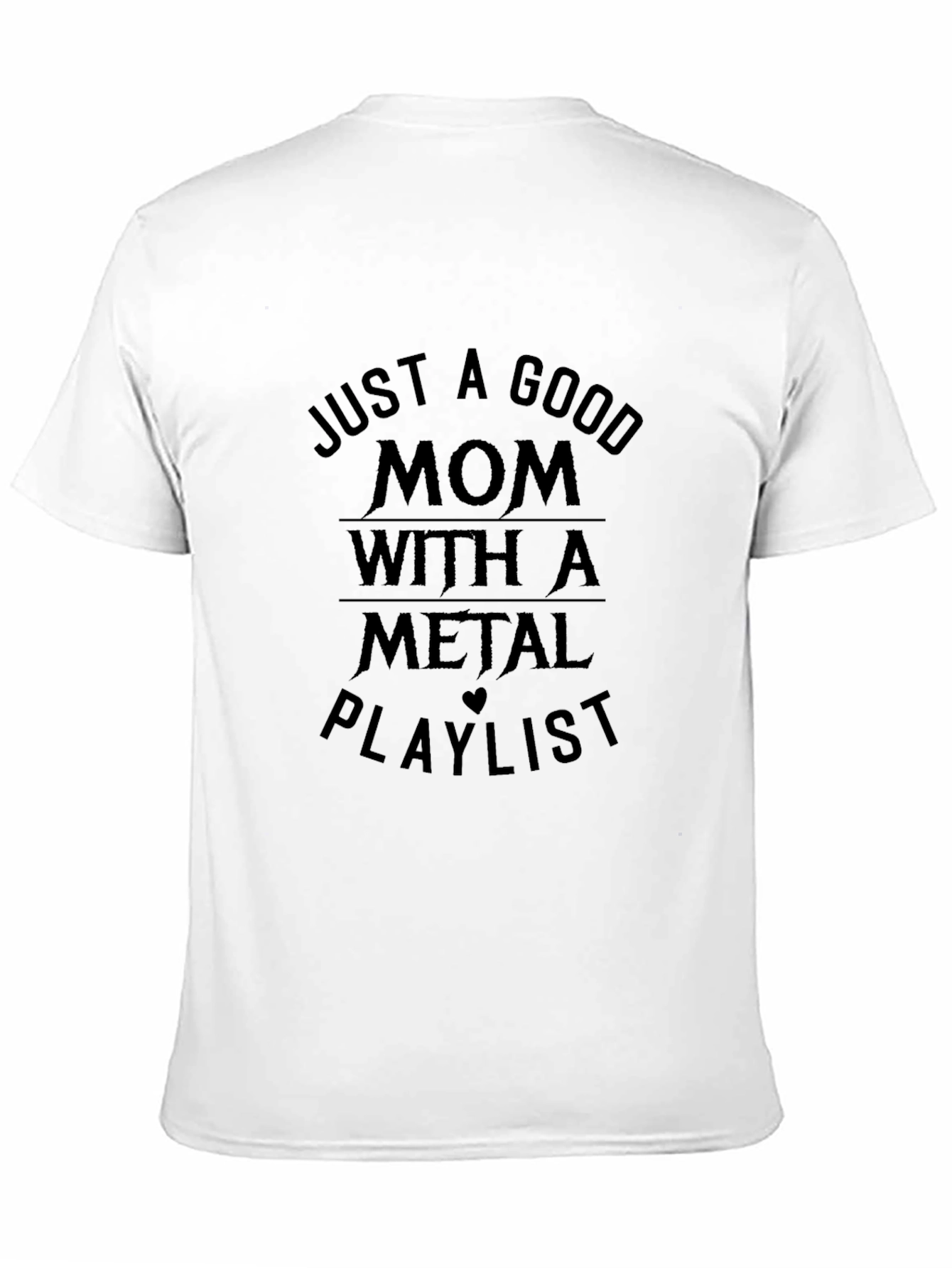 Mom Metal Playlist Black Graphic T-Shirt