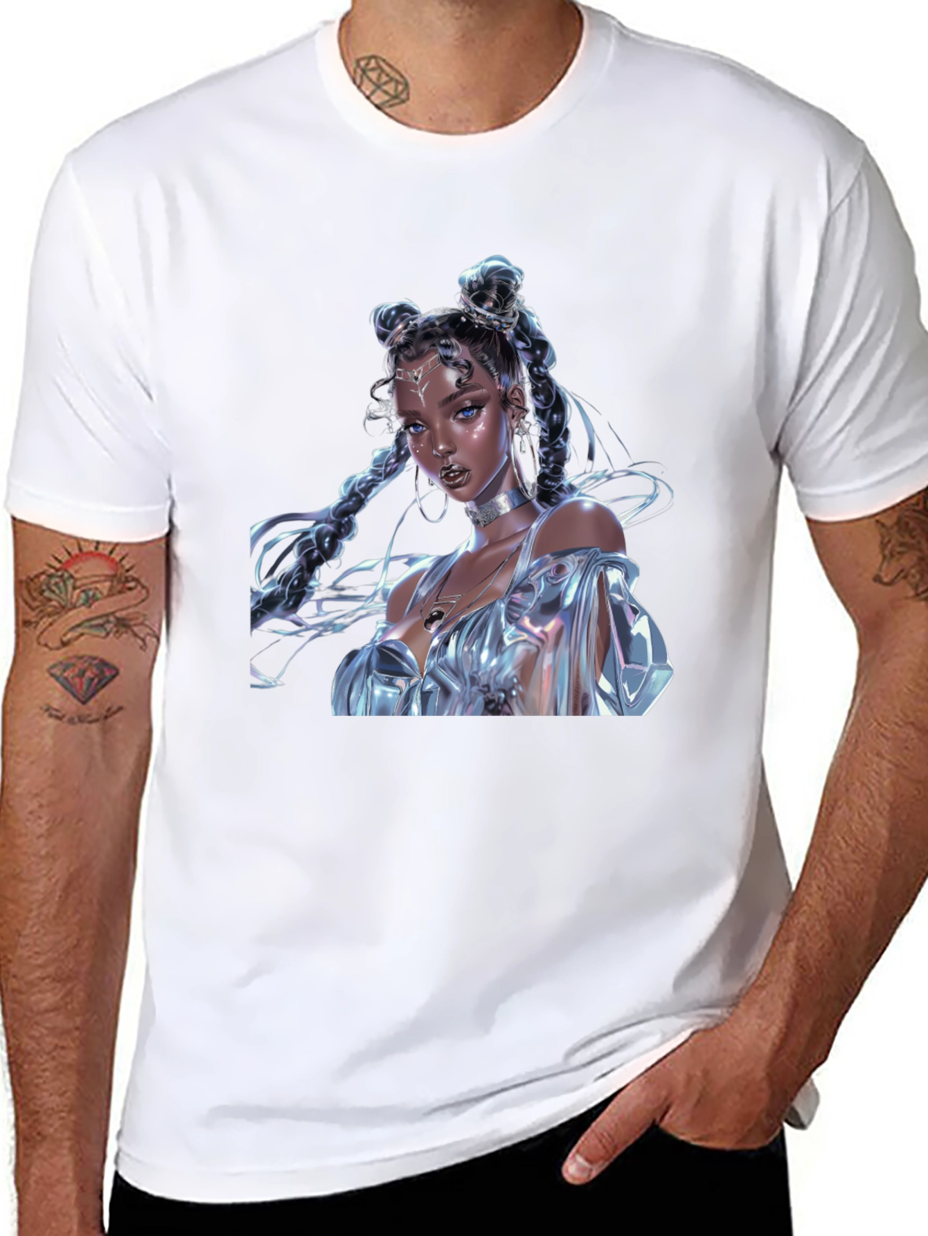Anime Art Graphic Tee - Stylish Fashion Statement