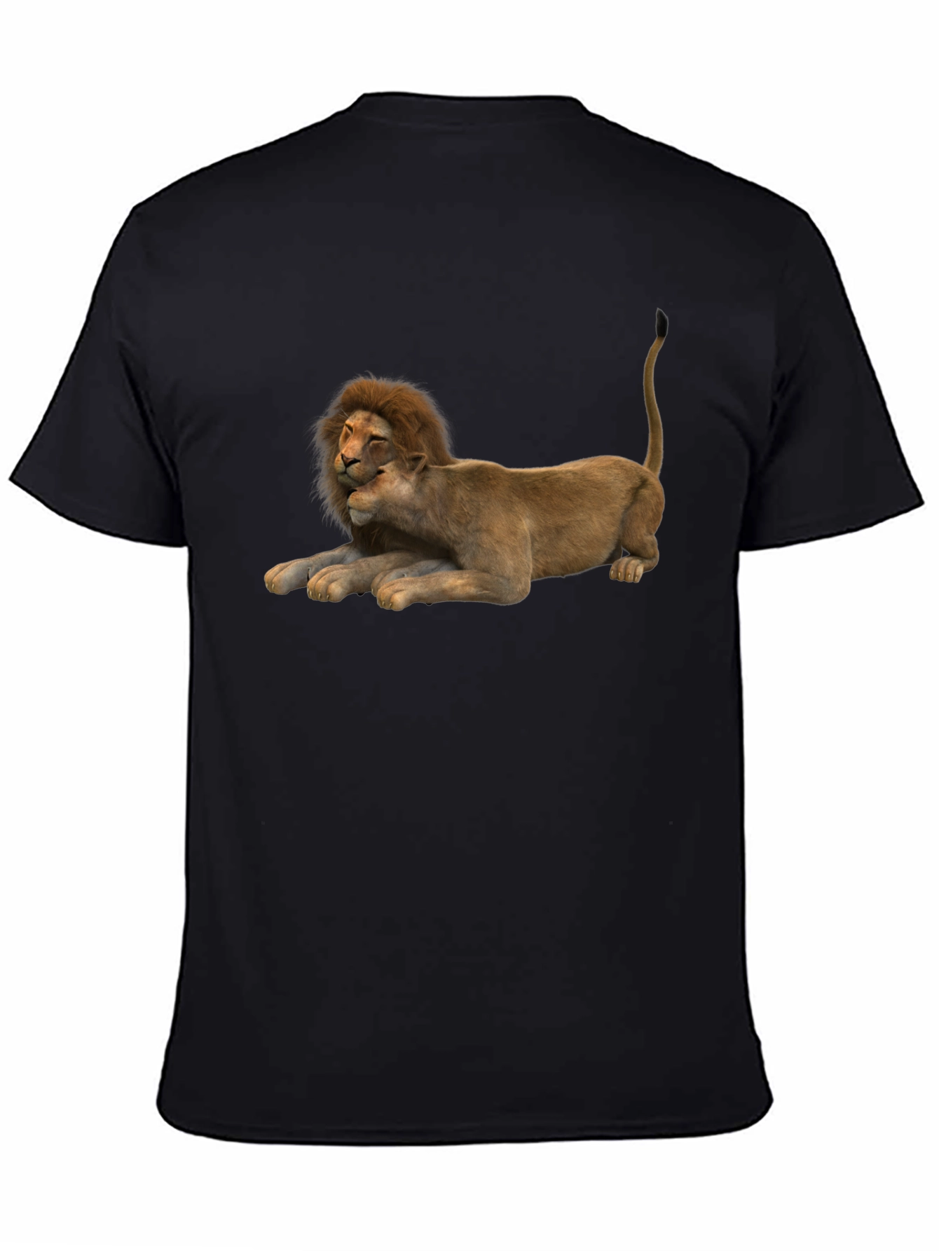 Lion Love Graphic T-Shirt - Unisex Casual Tee