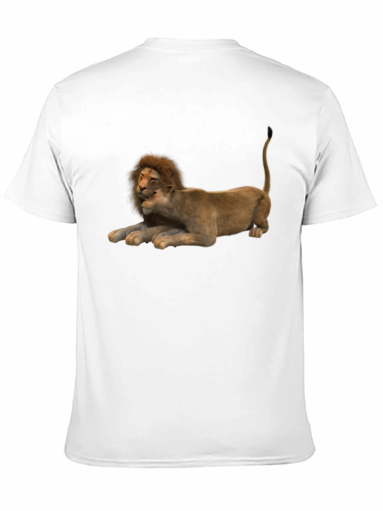 Lion Love Graphic T-Shirt - Unisex Casual Tee