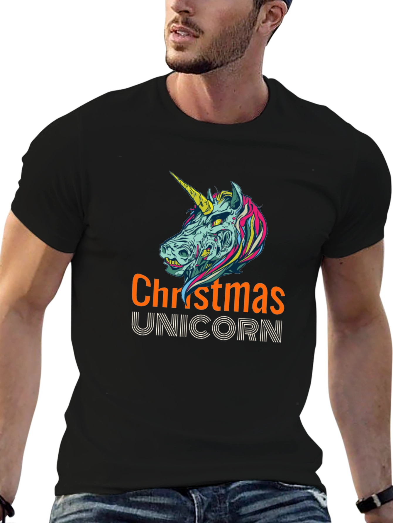 Christmas Unicorn Graphic Tee
