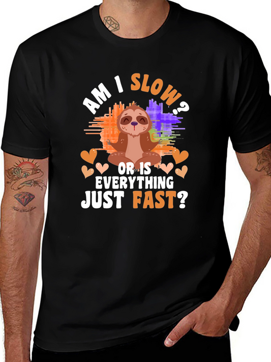 Funny Sloth Meditation Graphic T-Shirt