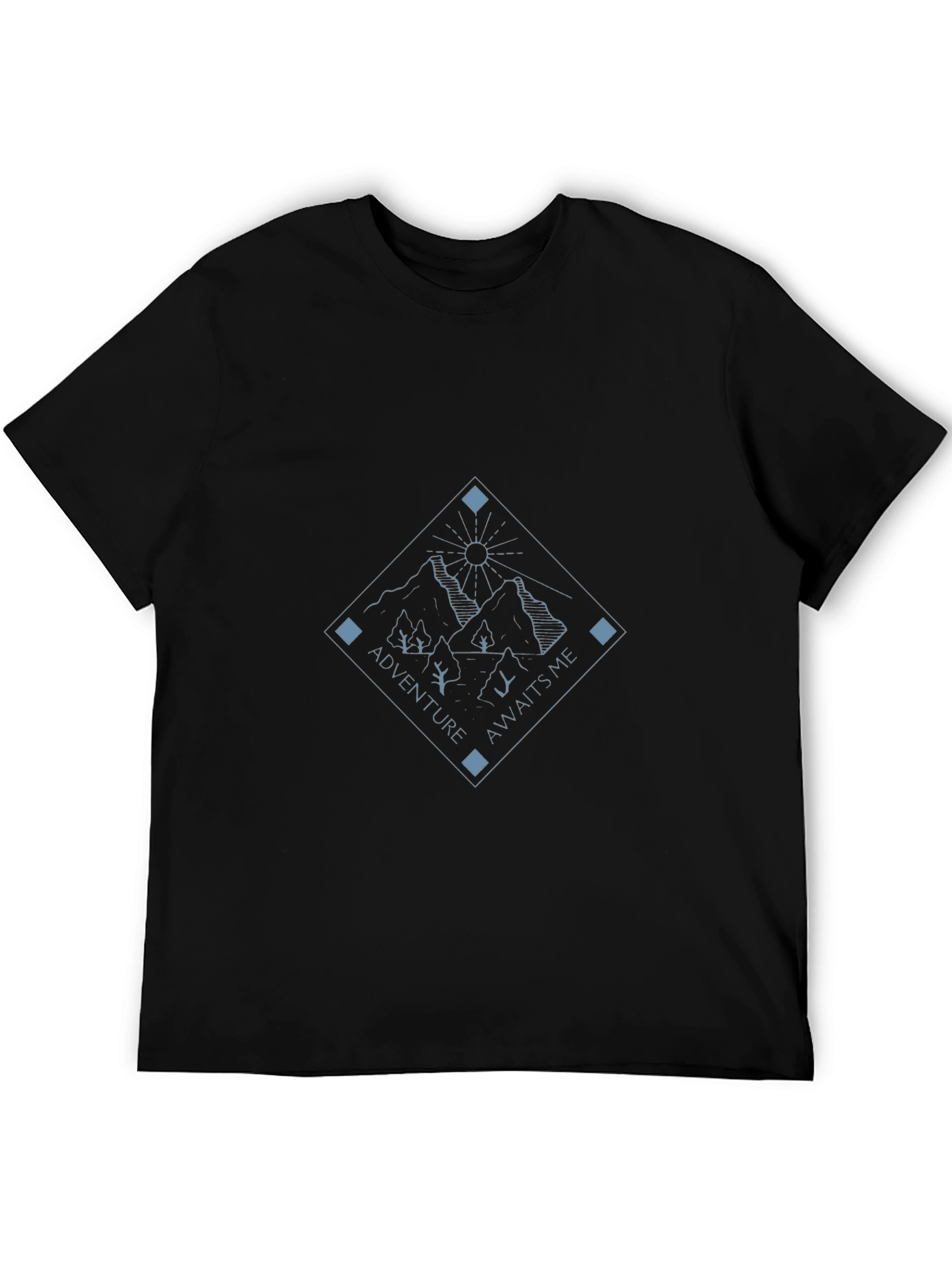 Adventure Awaits Graphic Tee - Mountain Design