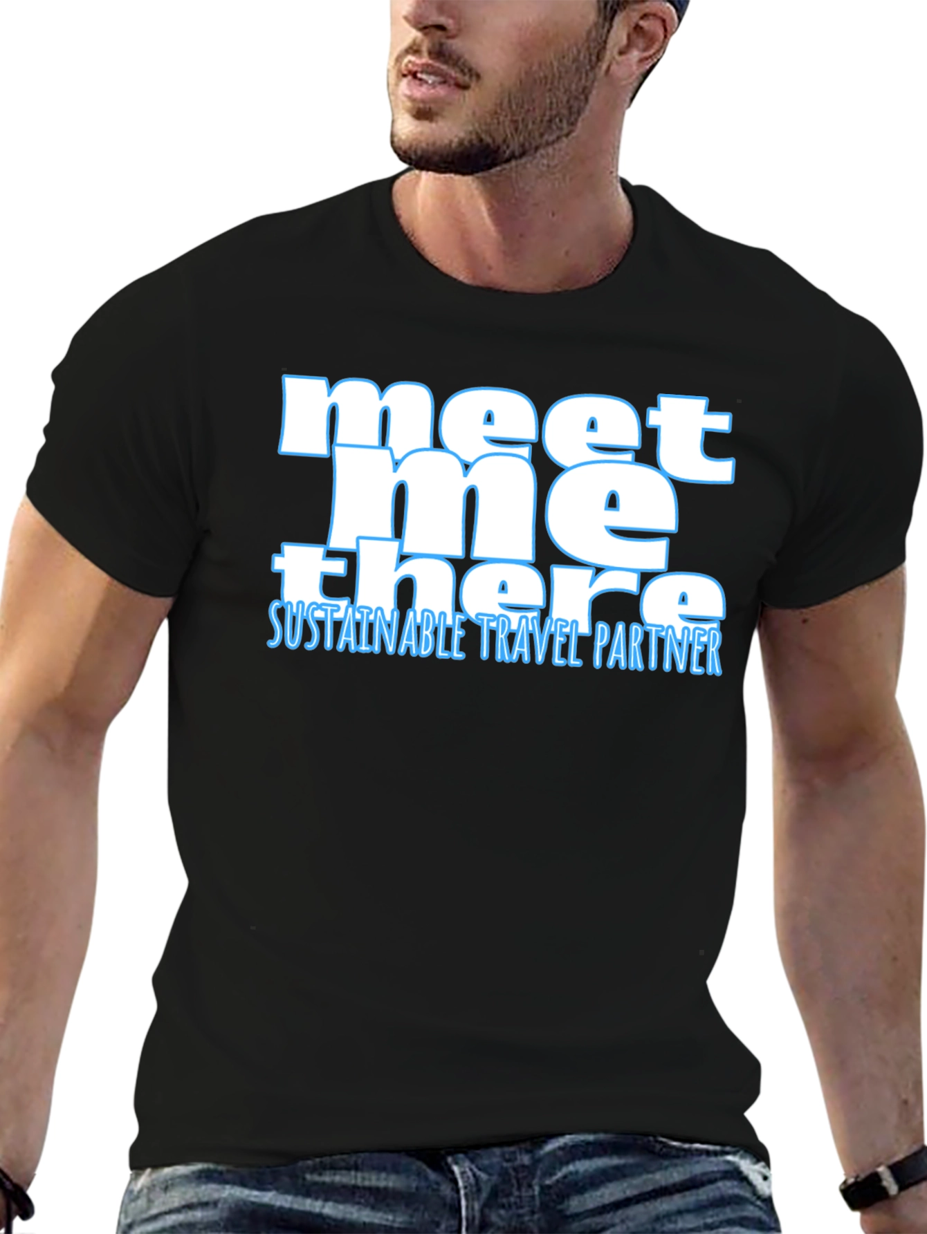 Meet Me There Sustainable Travel Partner Tee