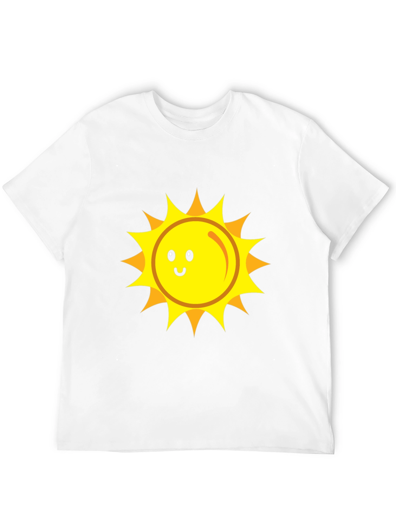 Happy Sun Graphic Tee - Black Cotton Blend
