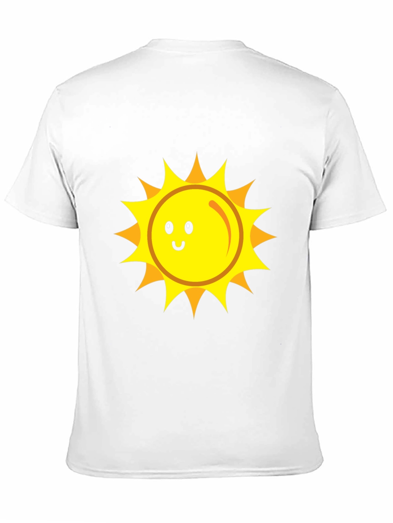 Happy Sun Graphic Tee - Black Cotton Blend