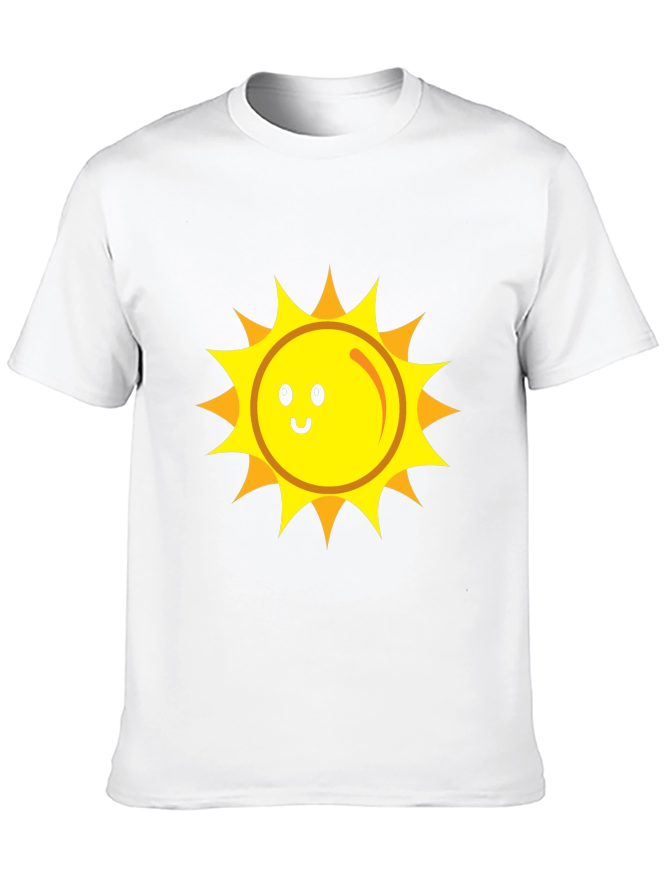 Happy Sun Graphic Tee - Black Cotton Blend