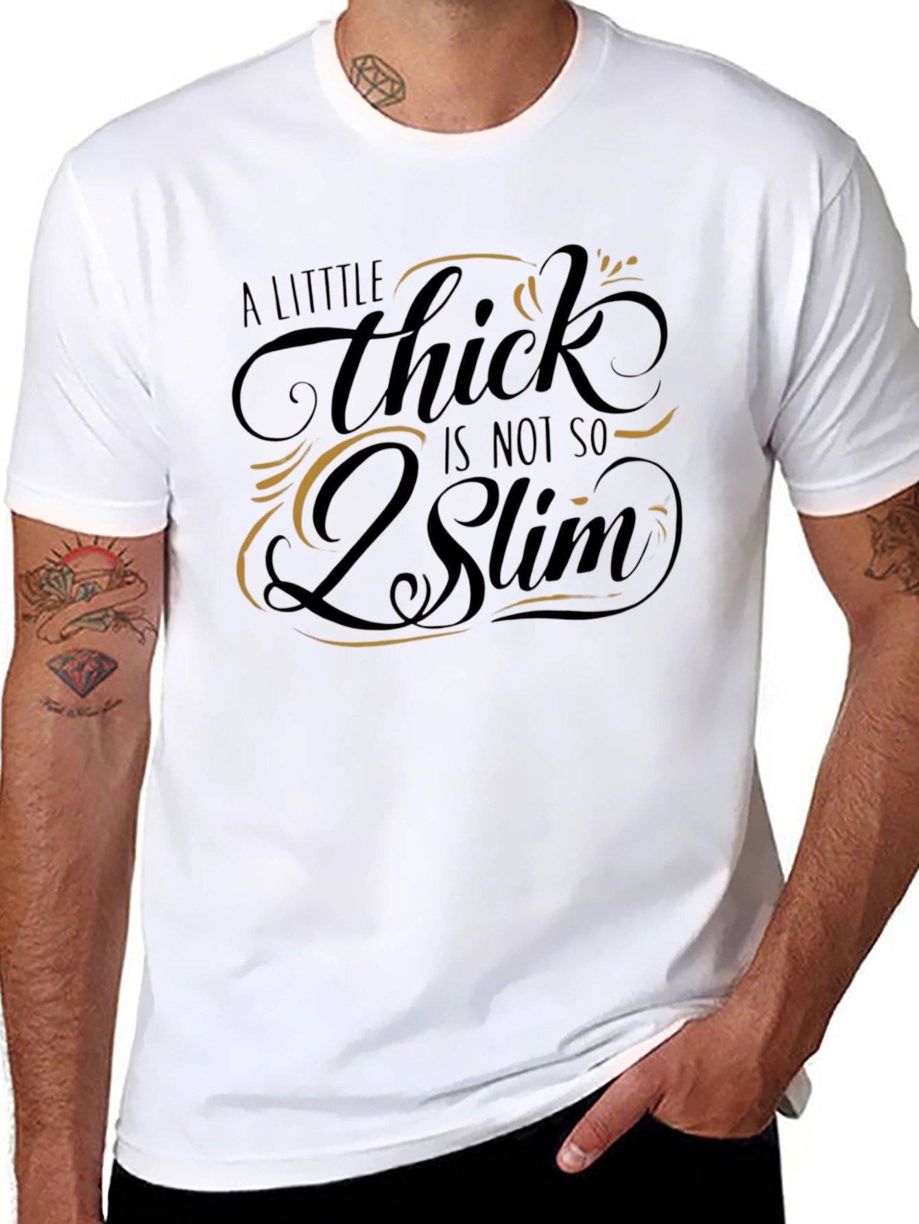 A Little Thick is Not So Slim Graphic T-Shirt