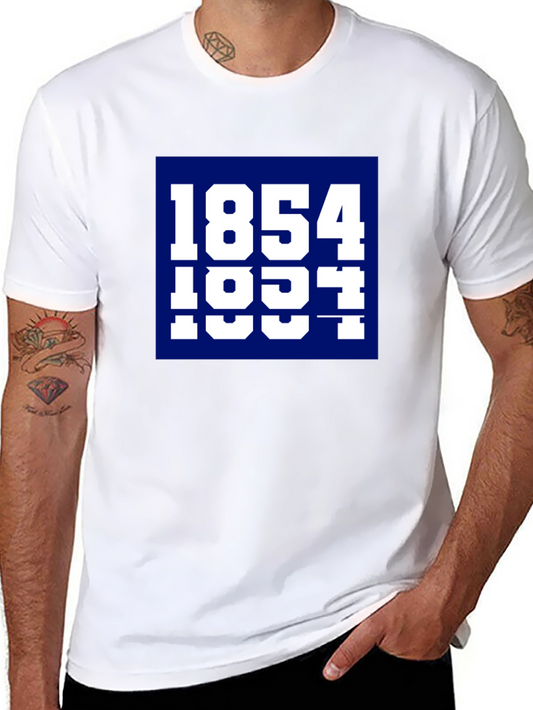 1854 1931 Graphic Tee - Black Cotton Blend