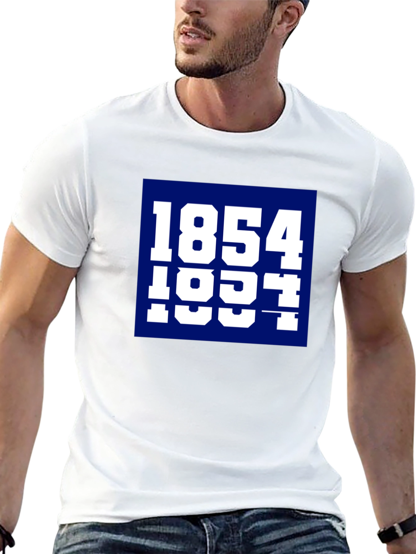 1854 1931 Graphic Tee - Black Cotton Blend
