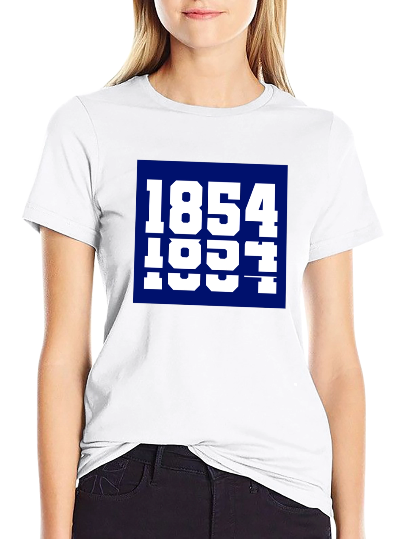 1854 1931 Graphic Tee - Black Cotton Blend